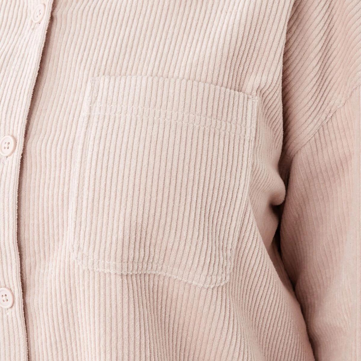 7 Long Sleeve Corduroy Shirt Rose Pink, 7 of 8