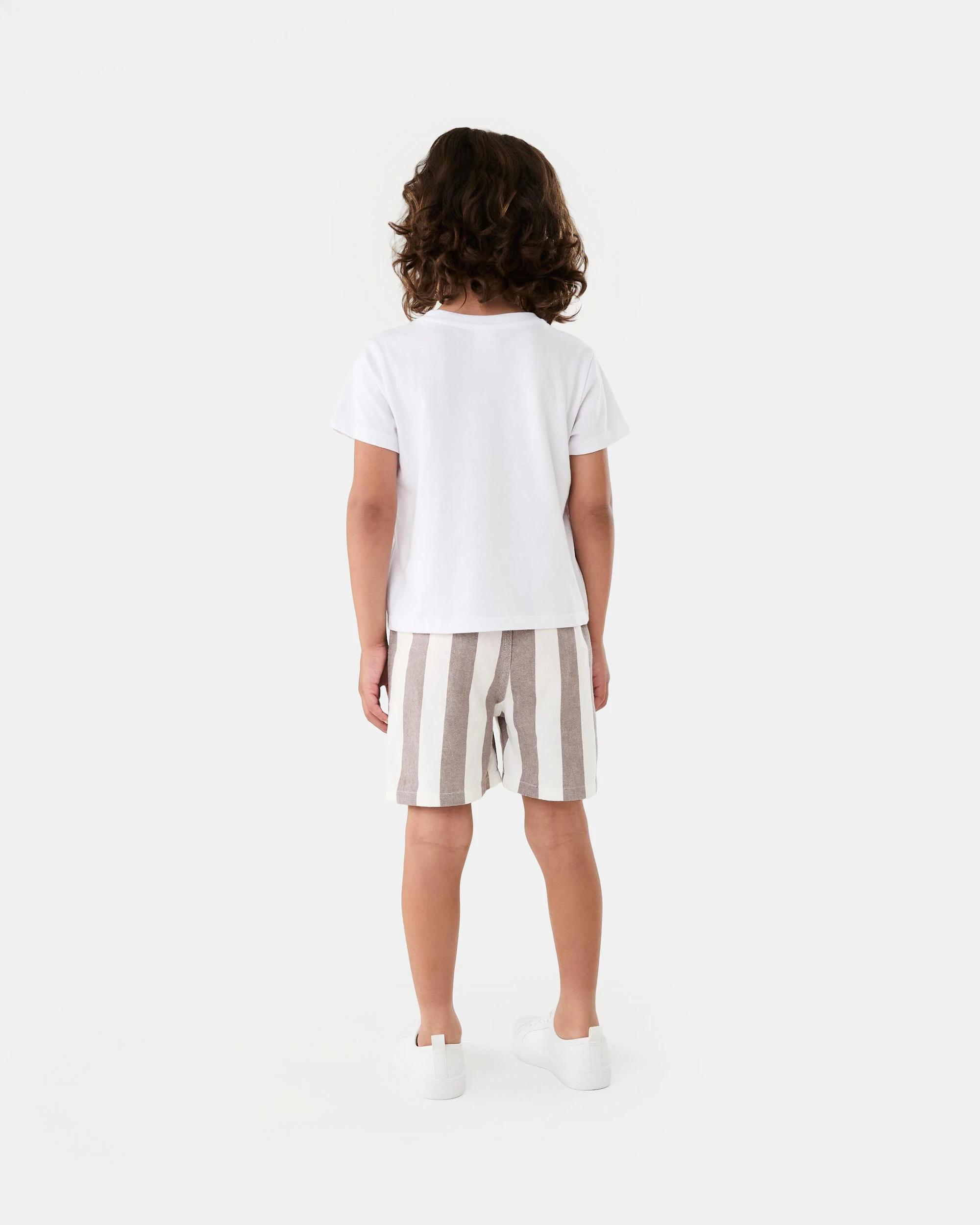 5 Oxford Volley Shorts Brn Stripe, 5 of 5