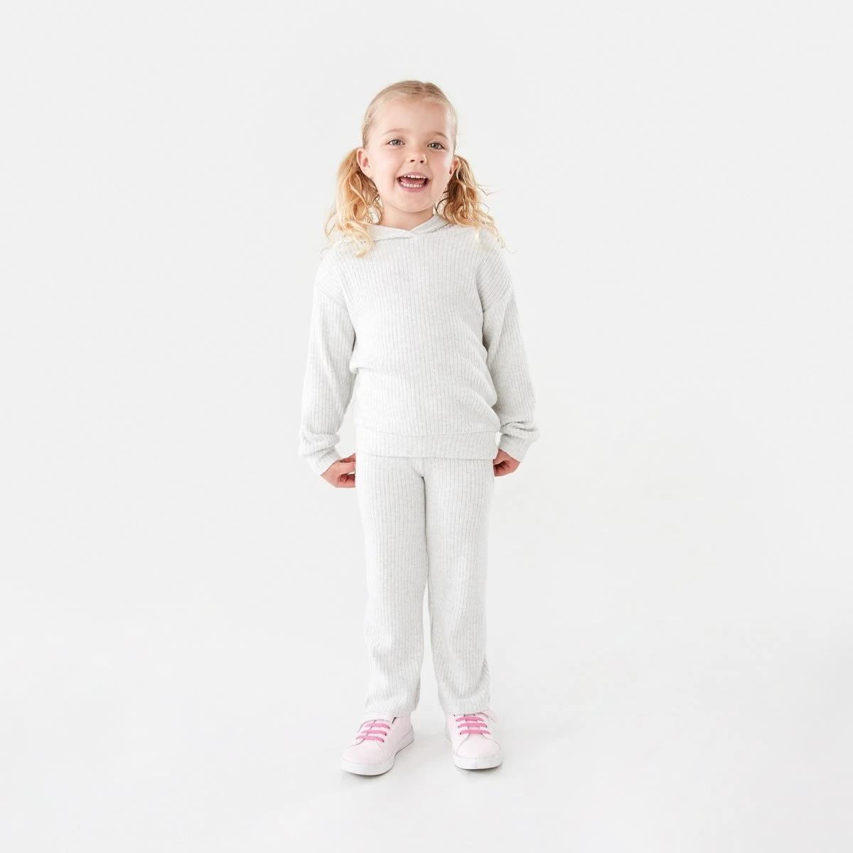 5 Wide Leg Brushed Leggings Wht Marle, 5 of 8