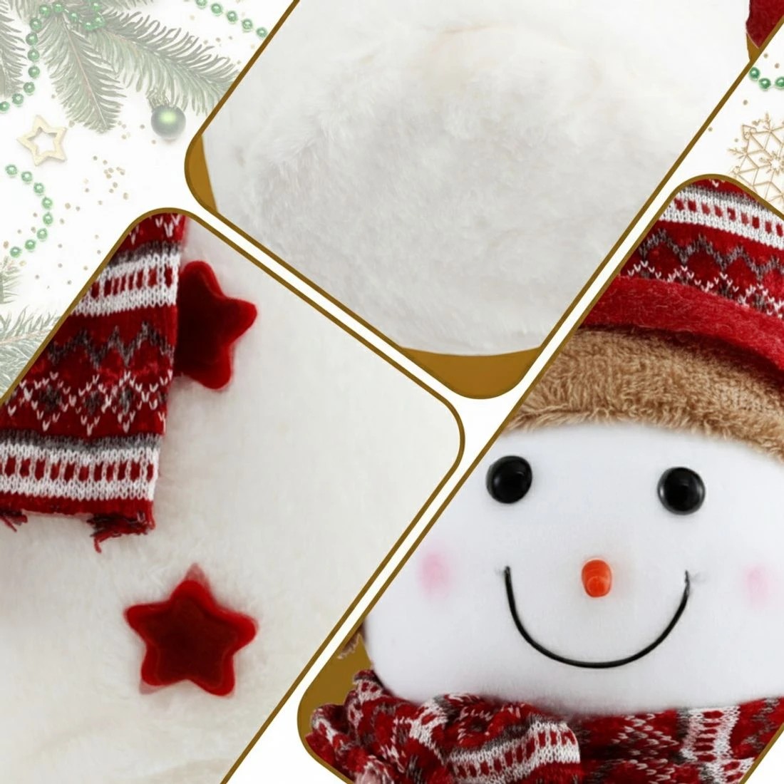 6 Jingle Jollys Christmas Snowman Handicraft Ornaments Party Decorations 60cm - Multi, 6 of 6