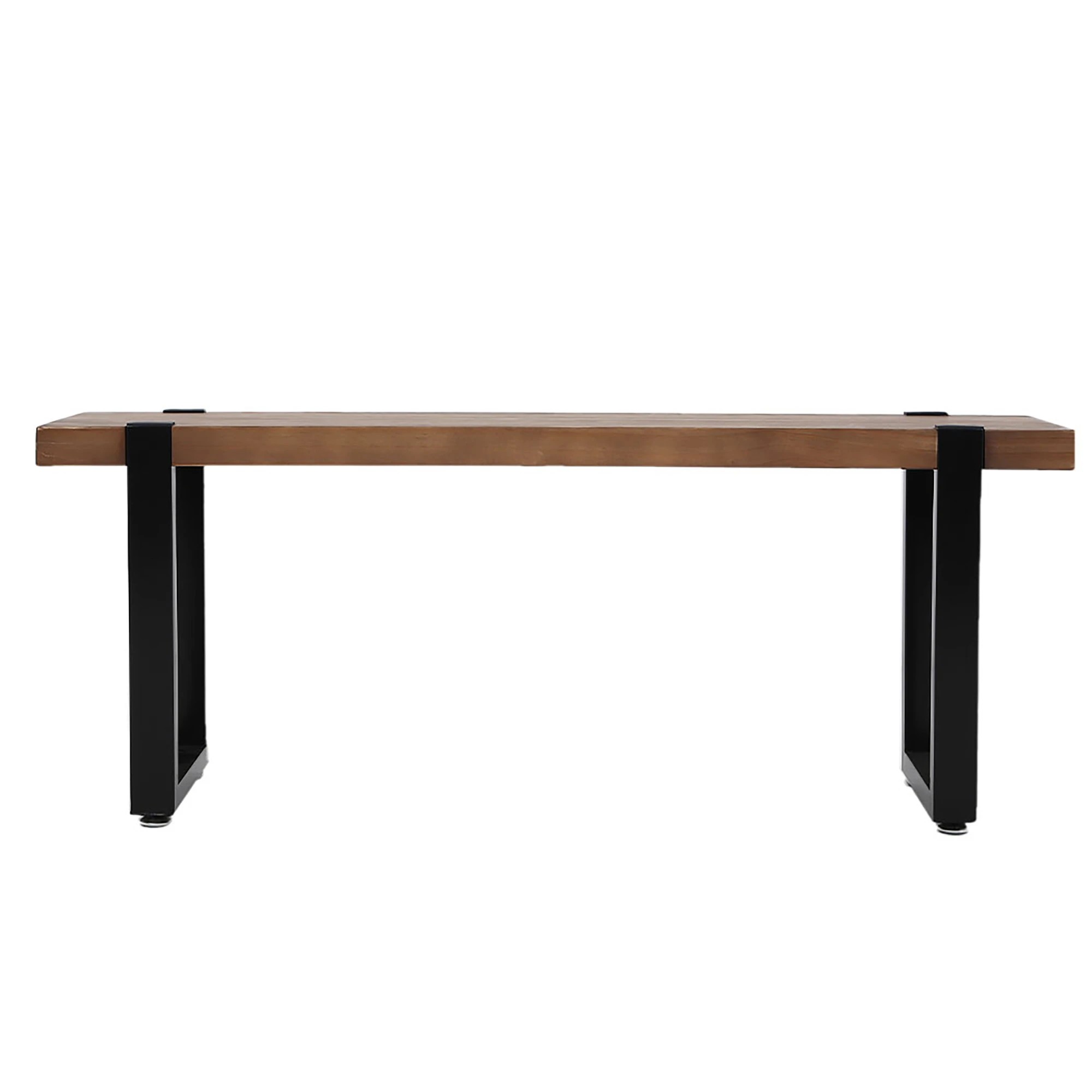 2 Levede 2x Dining Bench Chairs Wooden Seat Kitchen Outdoor Garden Patio 140cm, 2 of 6