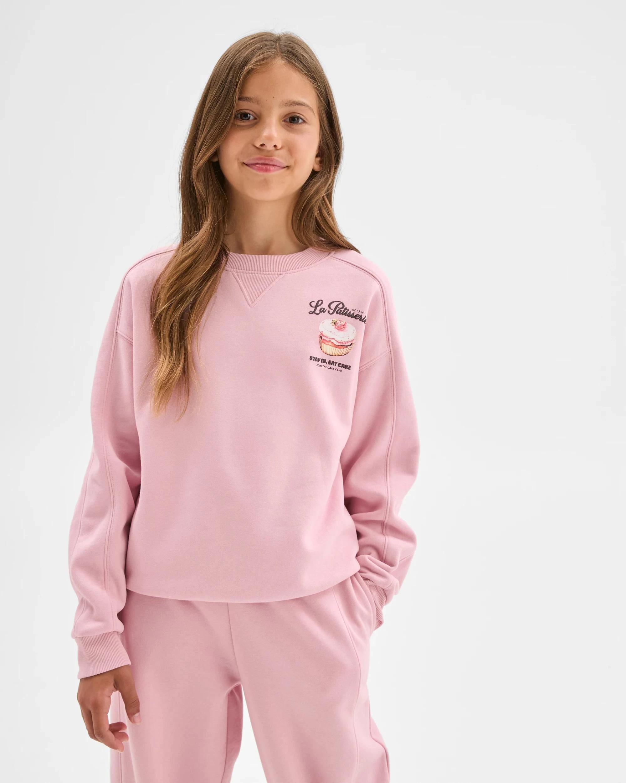 2 Target Kids Australian Cotton Blend Long Sleeve Fleece Jumper BLEACHED MAUVE, 2 of 6