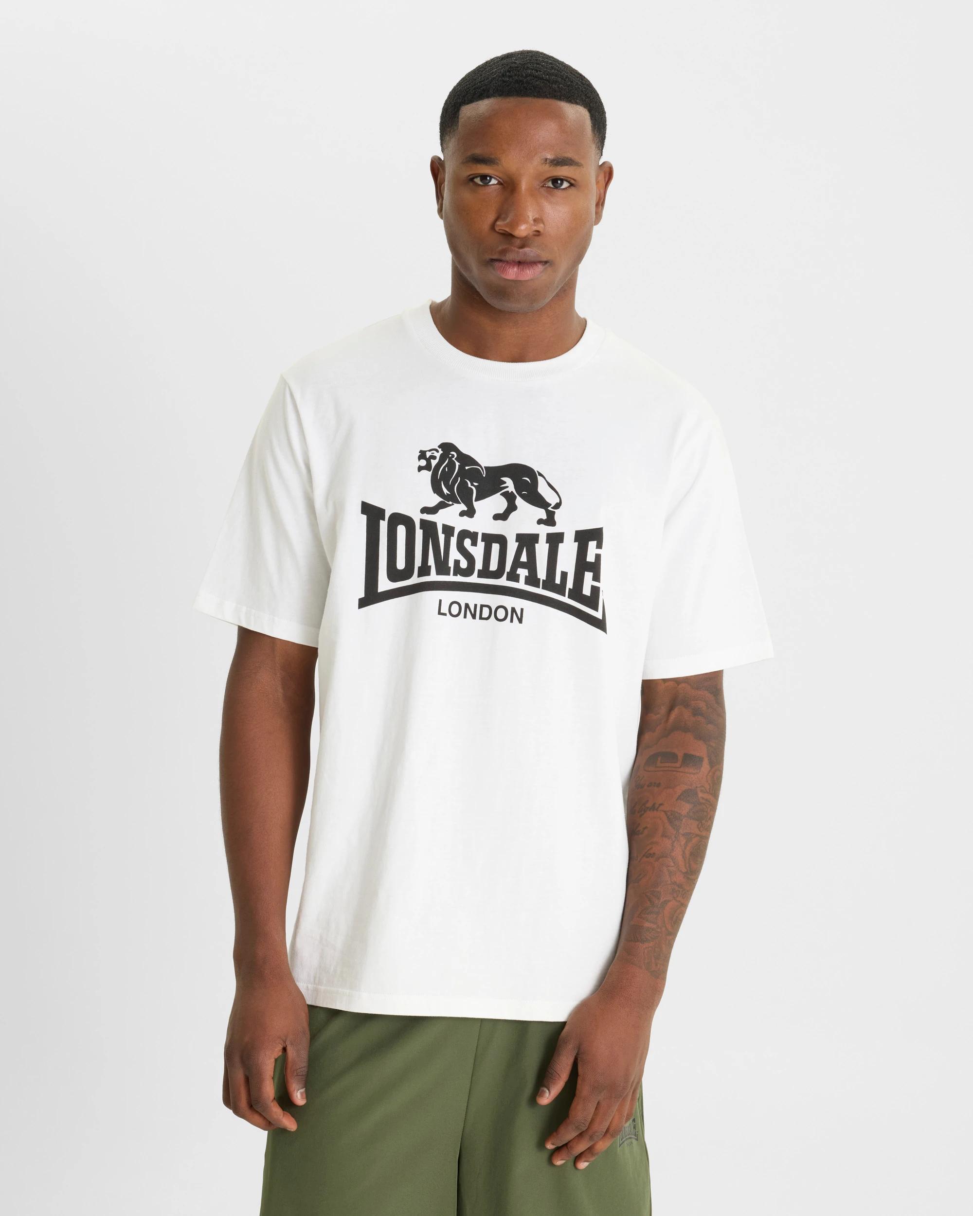 1 Lonsdale London Logo Short Sleeve T-Shirt WHITE, 1 of 6