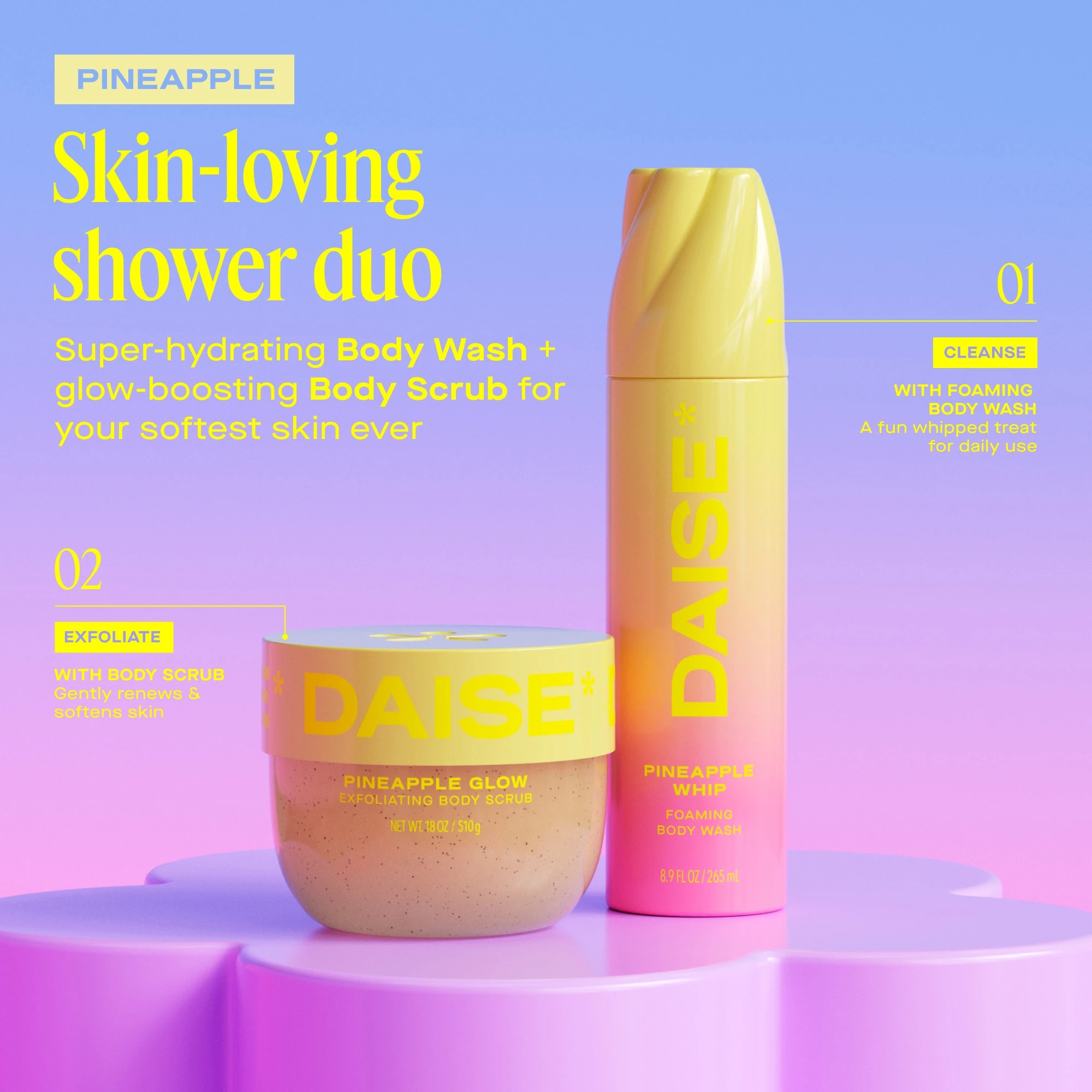 7 DAISE Foaming Body Wash 250g - Pineapple Whip, 7 of 9