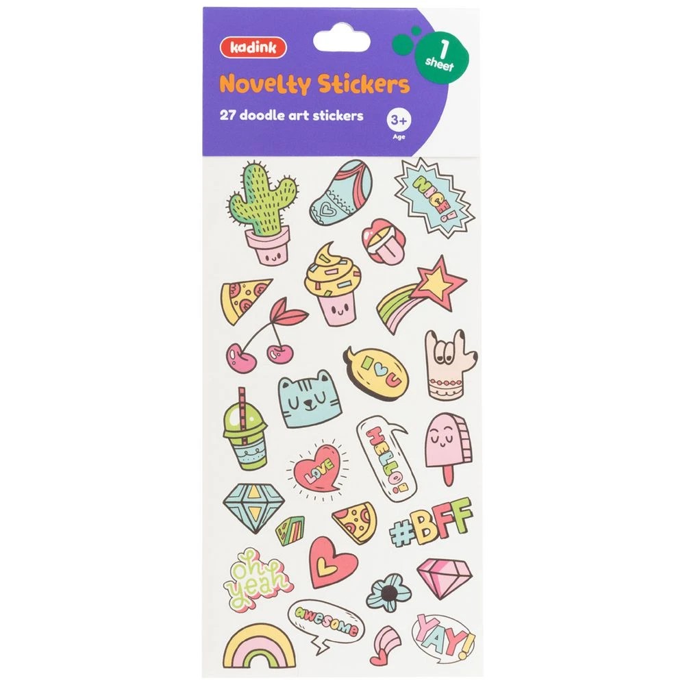 1 Kadink Paper Sticker Sheet Doodle Art Design, 1 of 1