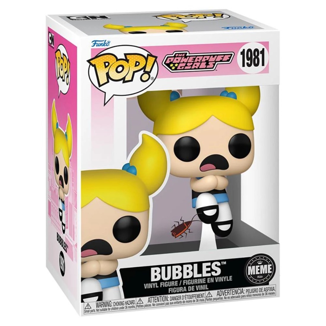 2 The Powerpuff Girls - Bubbles Meme Pop! Vinyl Figure, 2 of 2