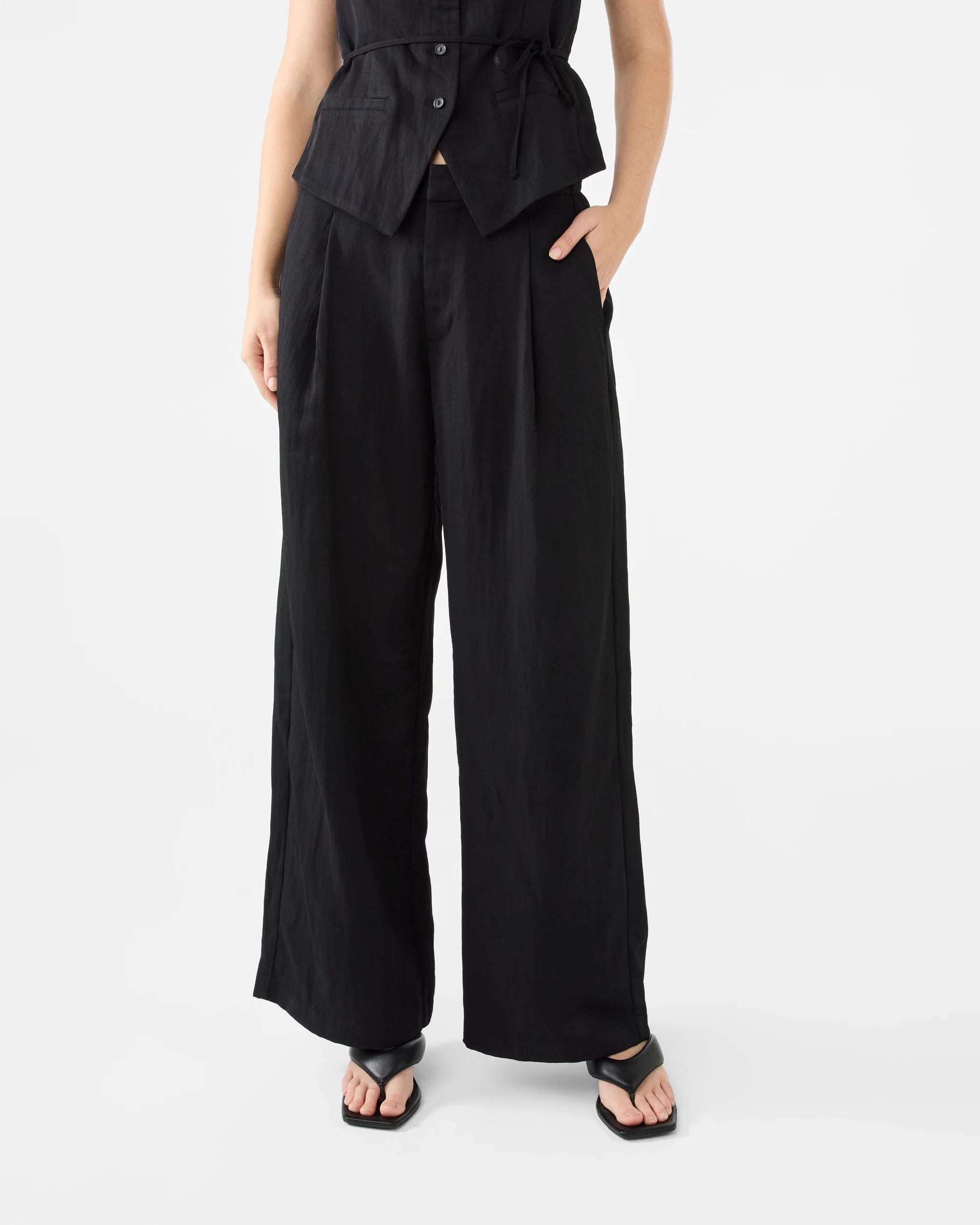 1 Soft Tailored Pants Black, 1 of 6