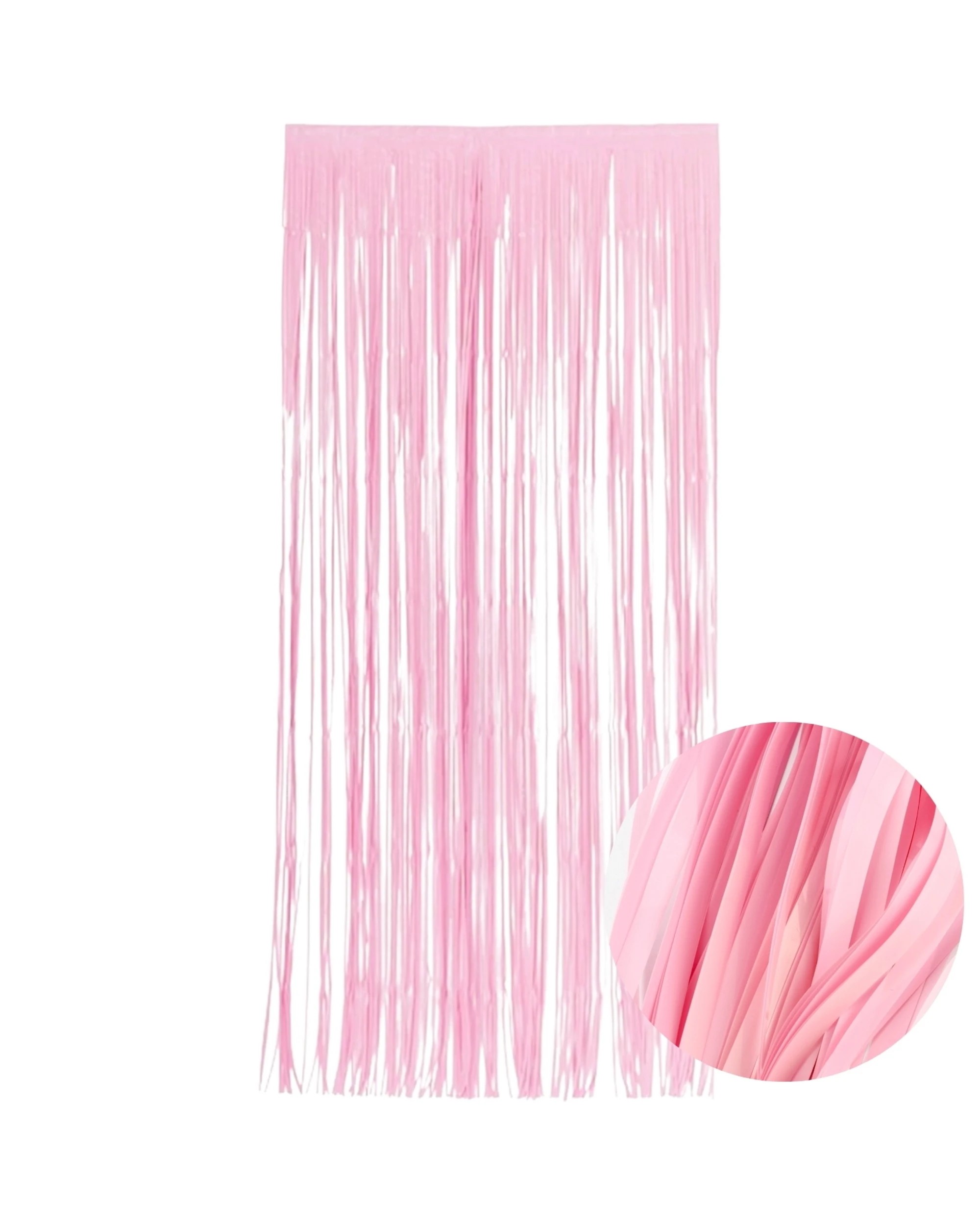 1 Artwrap Plastic Door Curtain 90cm x 200cm - Pink - Pink, 1 of 1