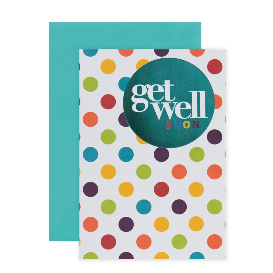 1 Connections from Hallmark Get Well Soon Card - Colourful Dots, 1 of 3
