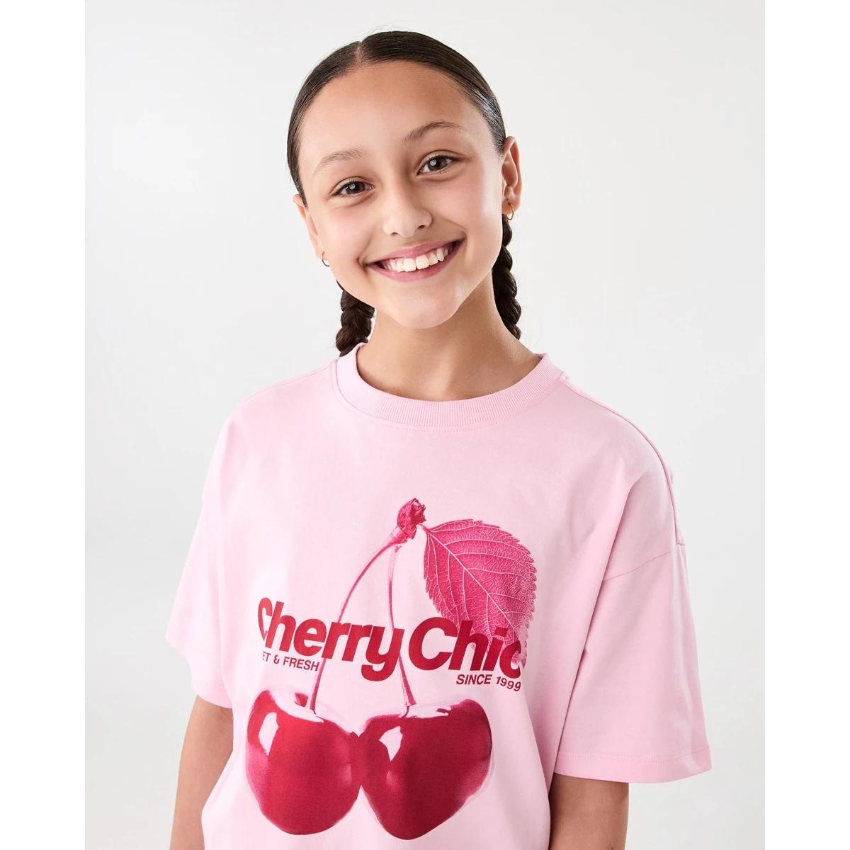 3 Oversized T-shirt Pnk Cherry, 3 of 7