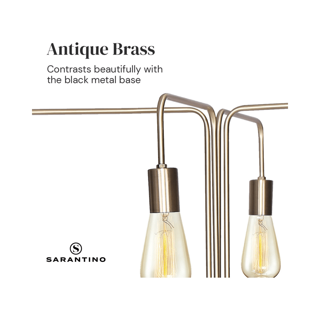 5 Sarantino 4-Light Industrial Floor Lamp, 5 of 10