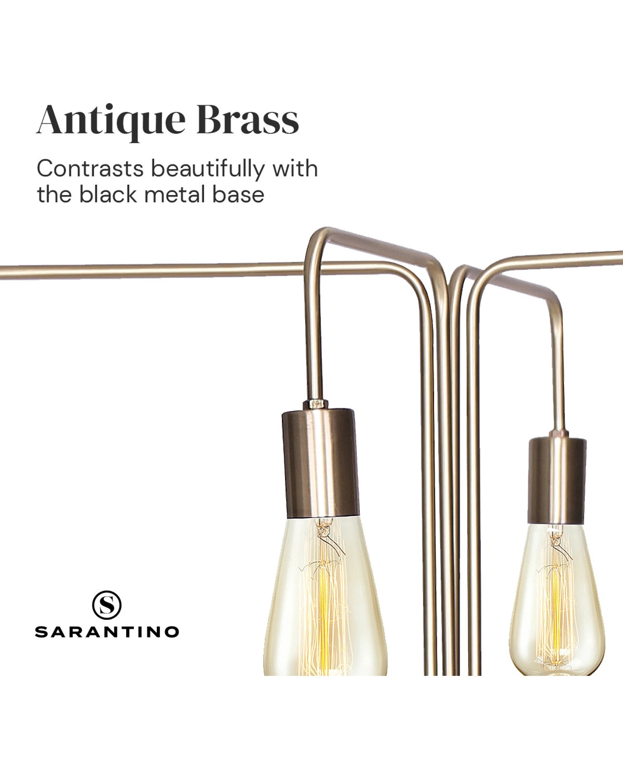 5 Sarantino 4-Light Industrial Floor Lamp, 5 of 10