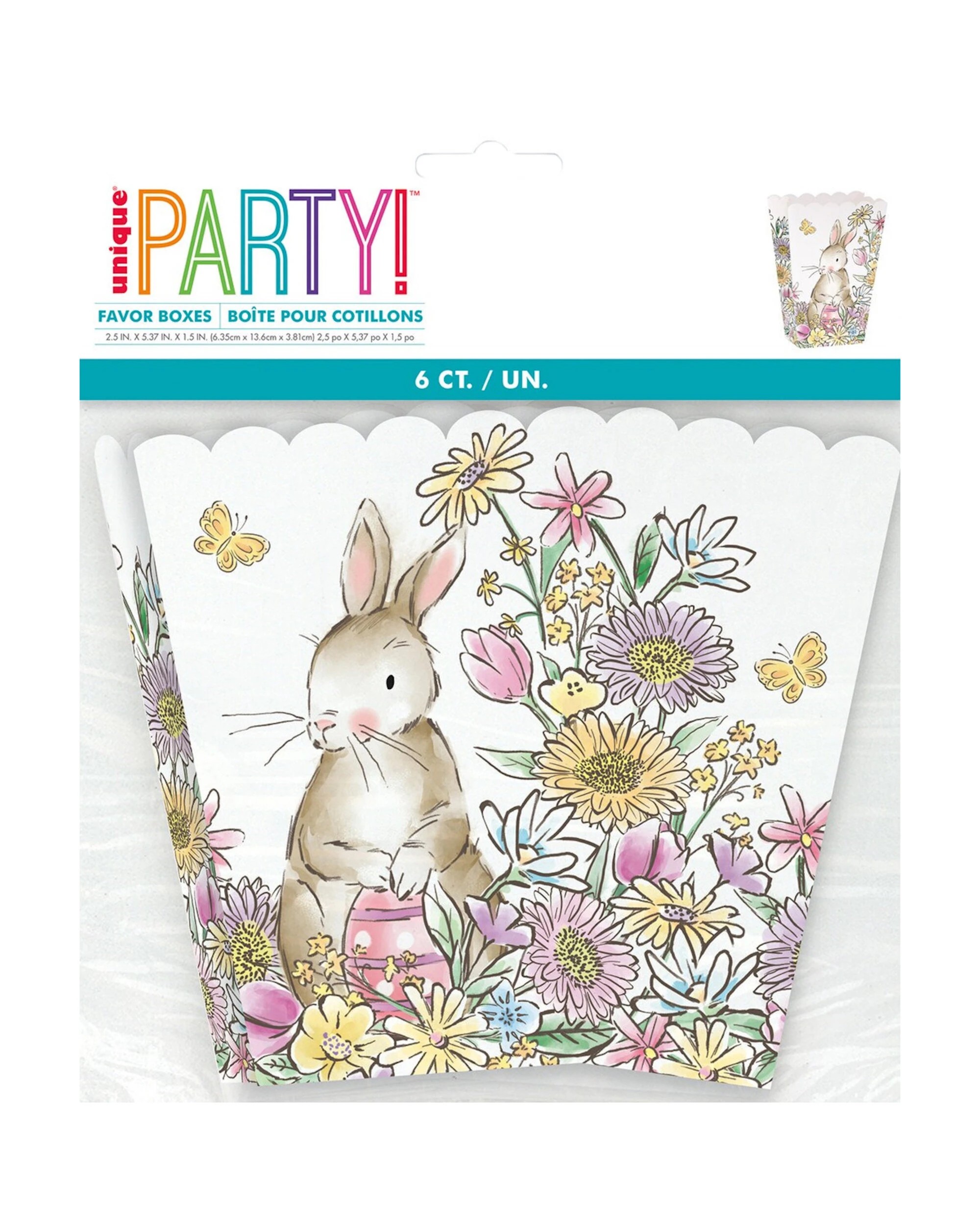 3 Unique Easter Whimsy Mini Lolly/Treat Boxes Pack of 6, 3 of 4