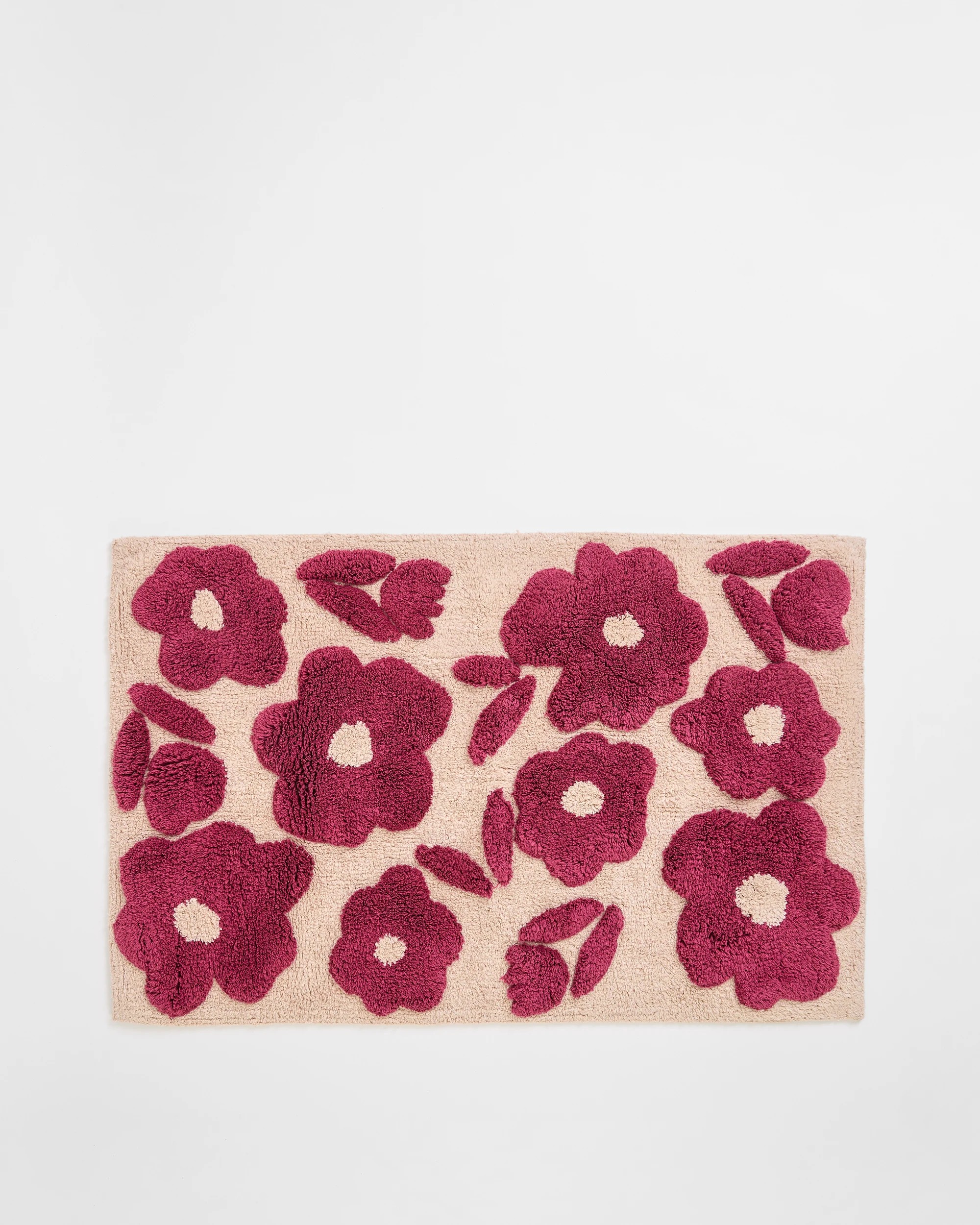 1 Target Jasmine Floral Australian Cotton Bath Mat - Pink, 1 of 1