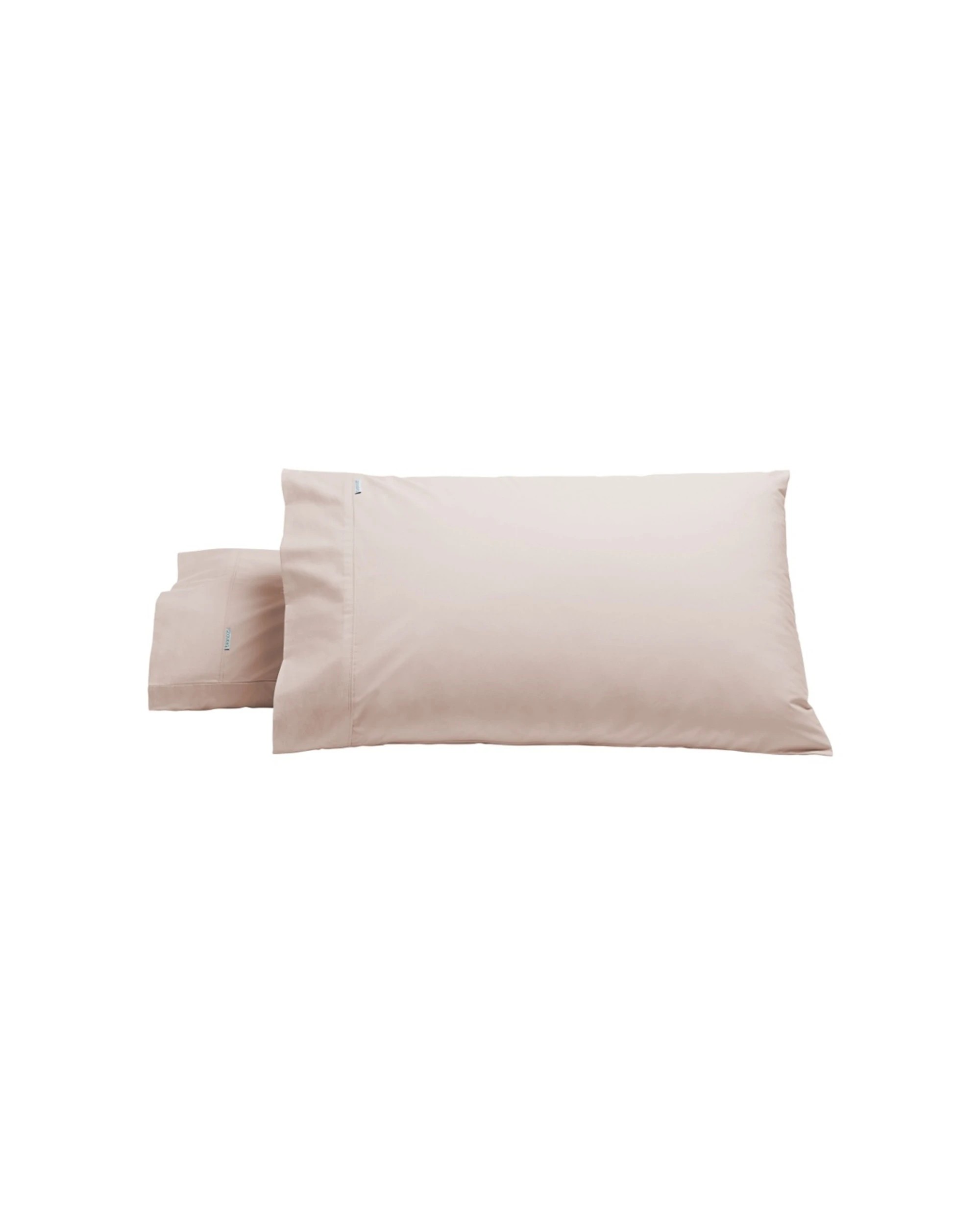 1 Bianca 2pc Heston 300TC Cotton Percale Standard Pillowcases - Pink, 1 of 1