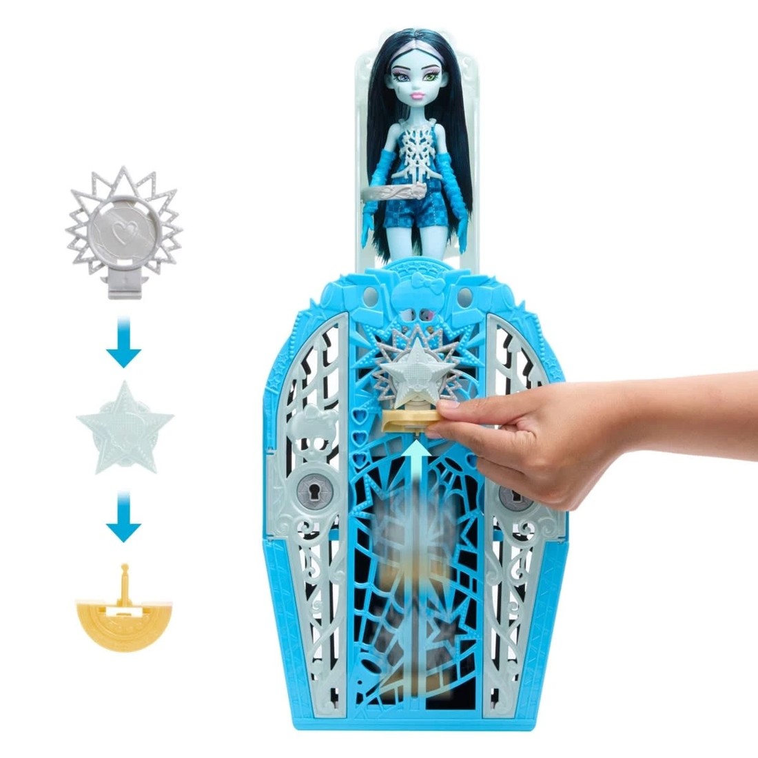 3 22 Piece Monster High Skulltimate Secrets Hauntlywood Mysteries Frankie Stein Doll, 3 of 7