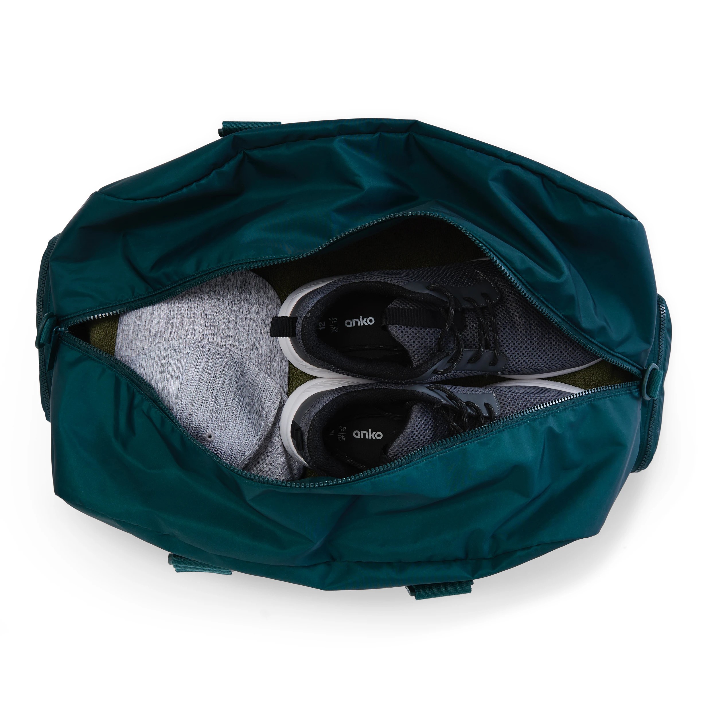 6 Casual Duffle Bag - Dark Green, 6 of 6