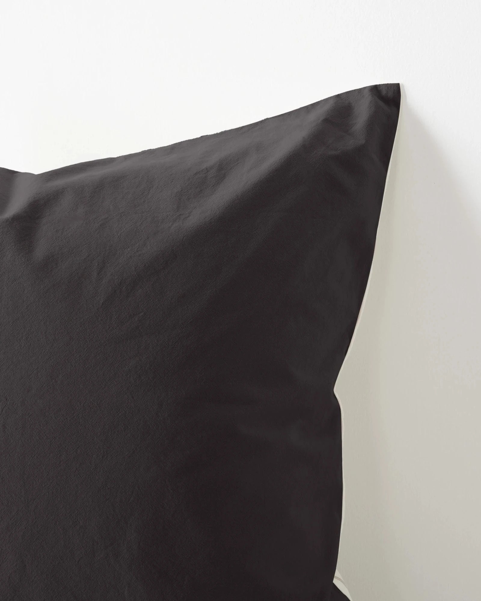 3 Arlo Stonewash Stripe European Pillowcase - Queen Bed - Black, 3 of 4