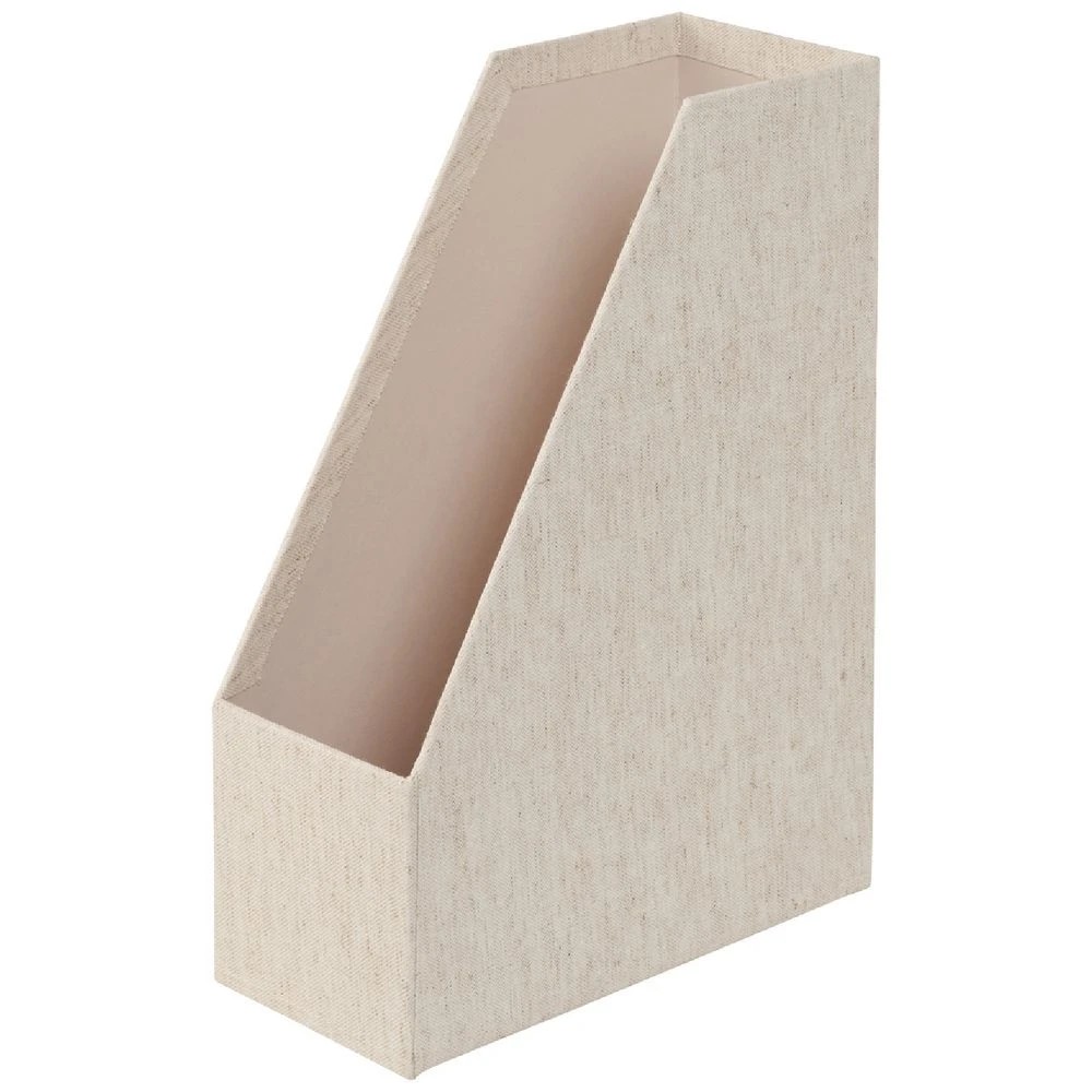 1 Otto Magazine File Natural Linen Look, 1 of 6