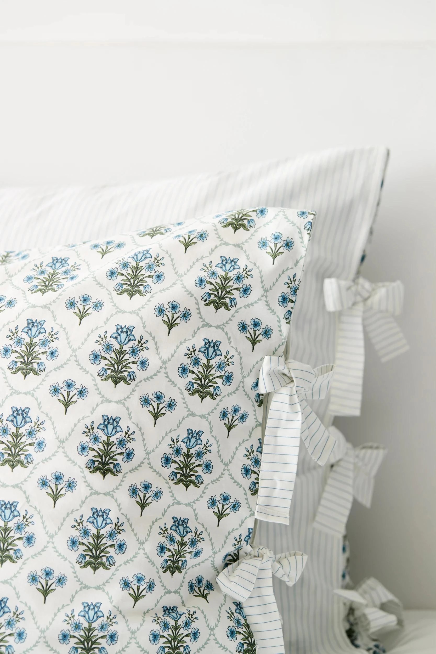 4 Target Adeline Australian Cotton Floral European Pillowcase - Queen Bed - White, 4 of 4