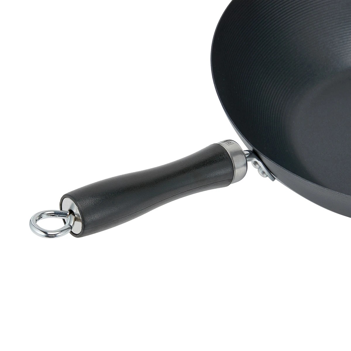 6 30cm Carbon Steel Non-Stick Stir-fry Wok, 6 of 7