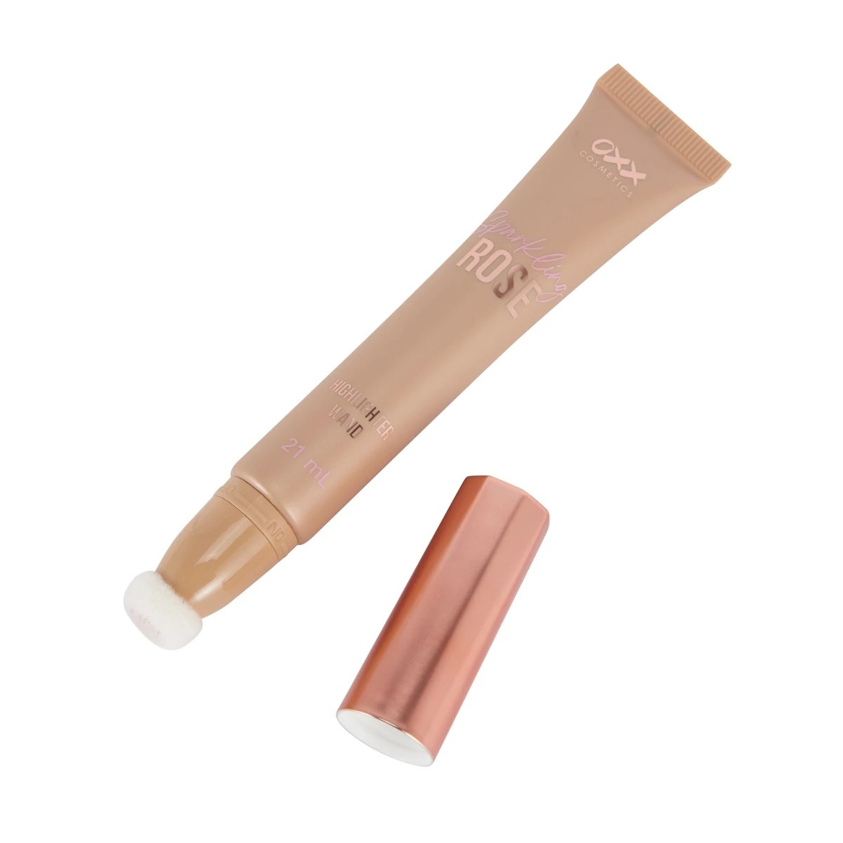 1 OXX Cosmetics Sparkling Rose Highlighter Wand - Golden, 1 of 9
