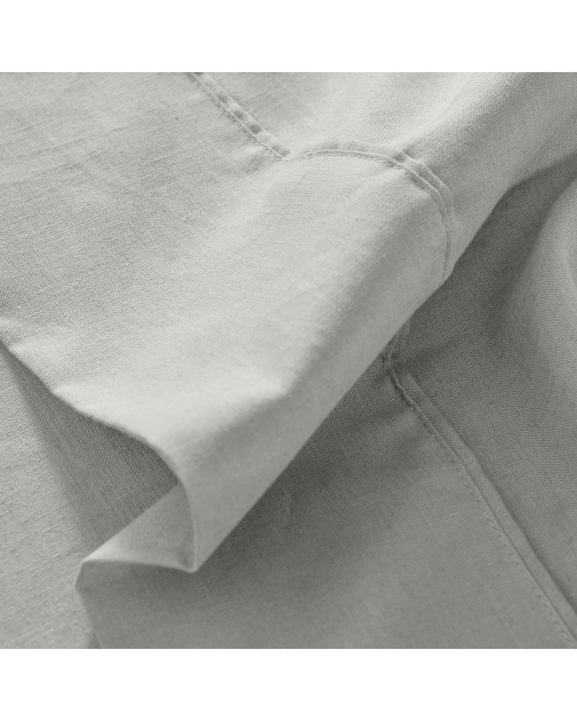 6 Dreamaker Linen Cotton Sheet Set - King Bed - Dove Grey, 6 of 7