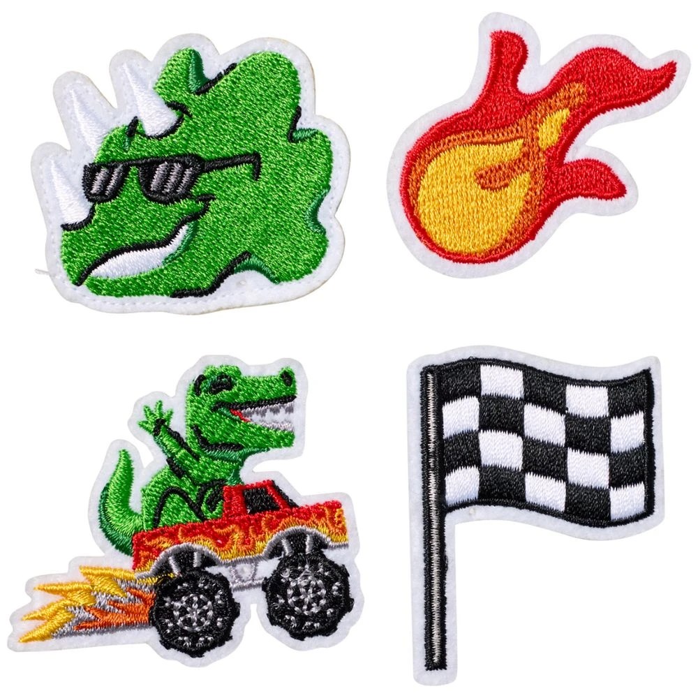 6 Studymate Dino Felt Patch Pencil Case, 6 of 6