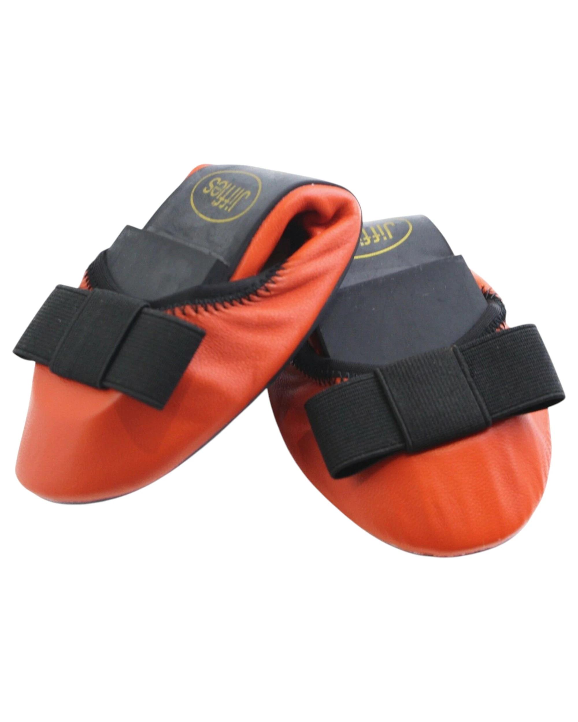 1 Jiffies Leather Ballet Louise Womens Dance Flats Shoes ORANGE, 1 of 1