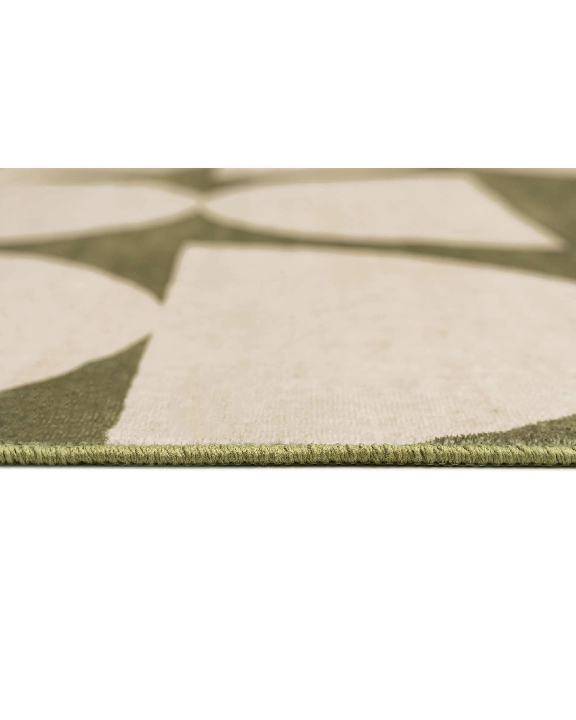 8 Loopsie Moneo Geometric Washable Rug-320cm x 230cm - Green, 8 of 8