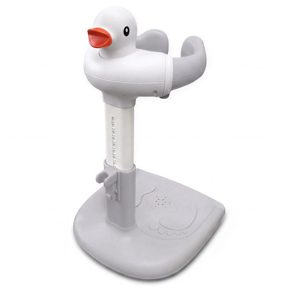 1 PlayPals Baby Shower Stand Adjustable Infant Bathtub Standing Support Rack - Grey, 1 of 3