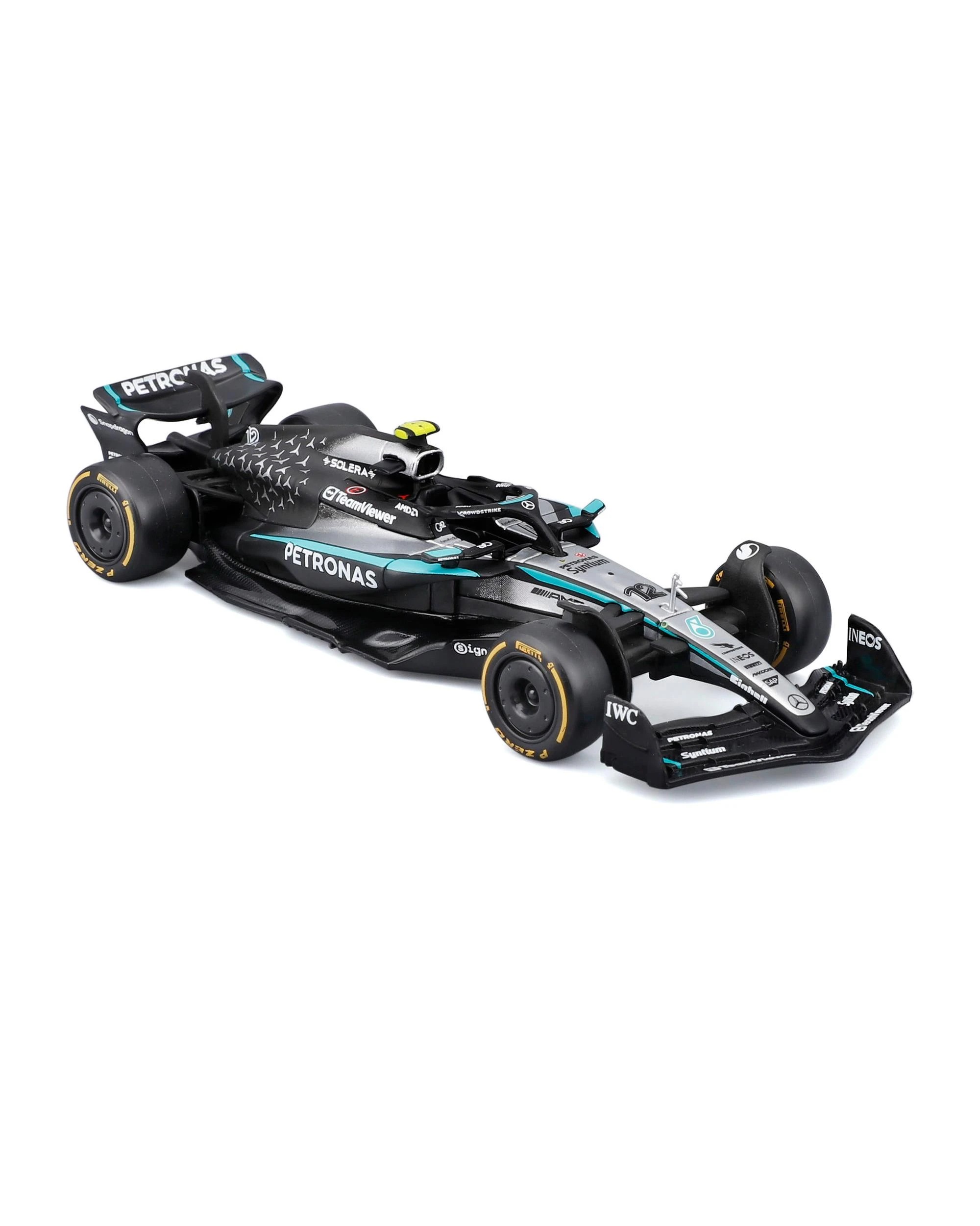 2 Bburago F1 2025 Mercedes-AMG W16 #12 Antonelli (No Helmet) 1:43 Diecast Vehicle, 2 of 9