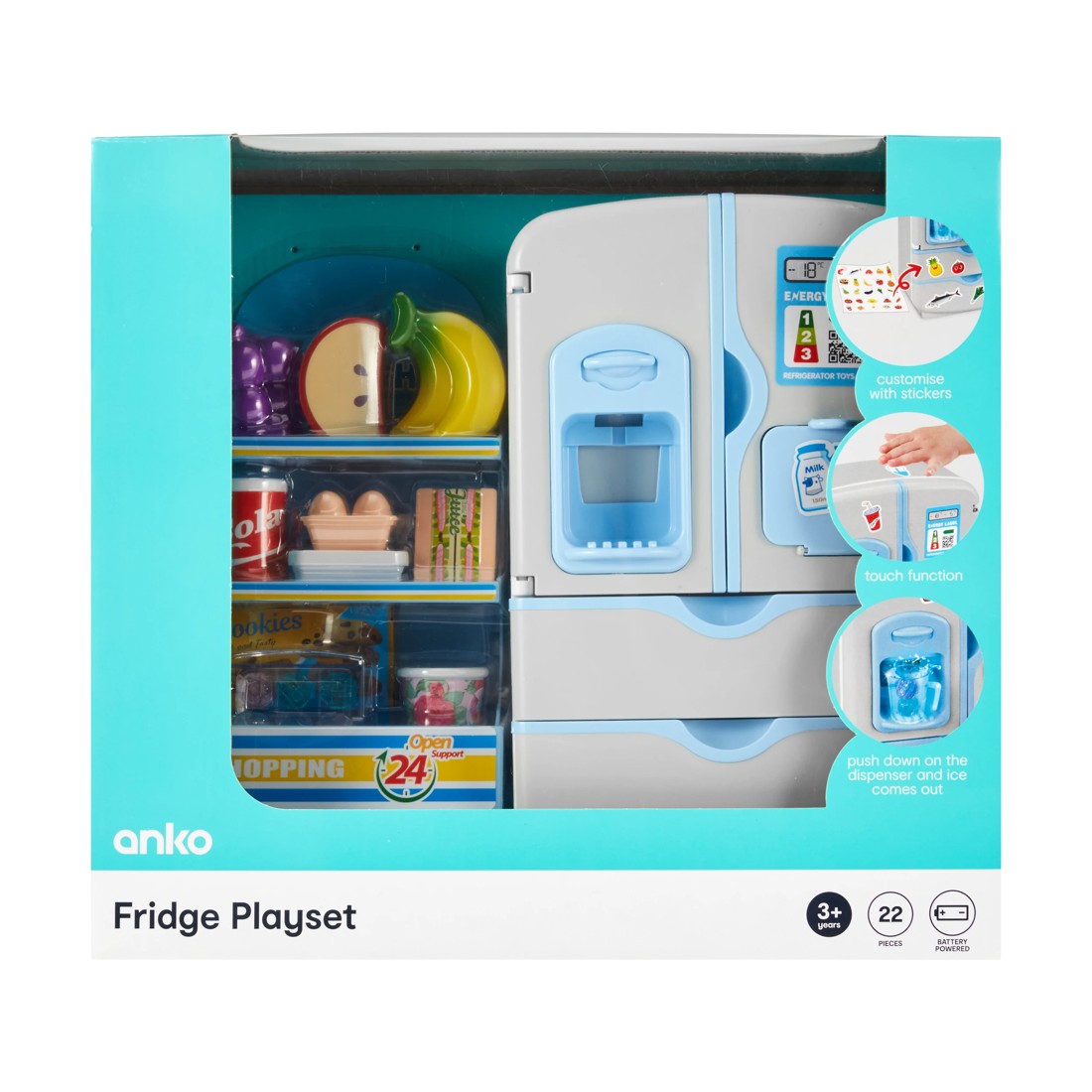 1 22 Piece Fridge Playset, 1 of 8