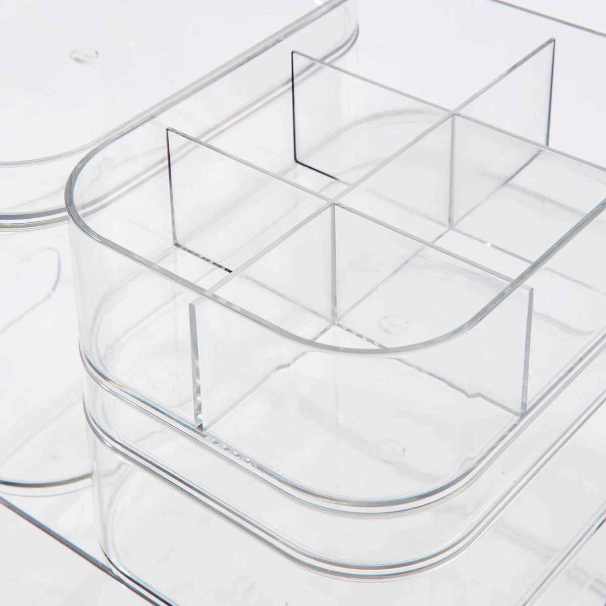 7 Set of 4 Drawer Organisers - Clear, 7 of 7
