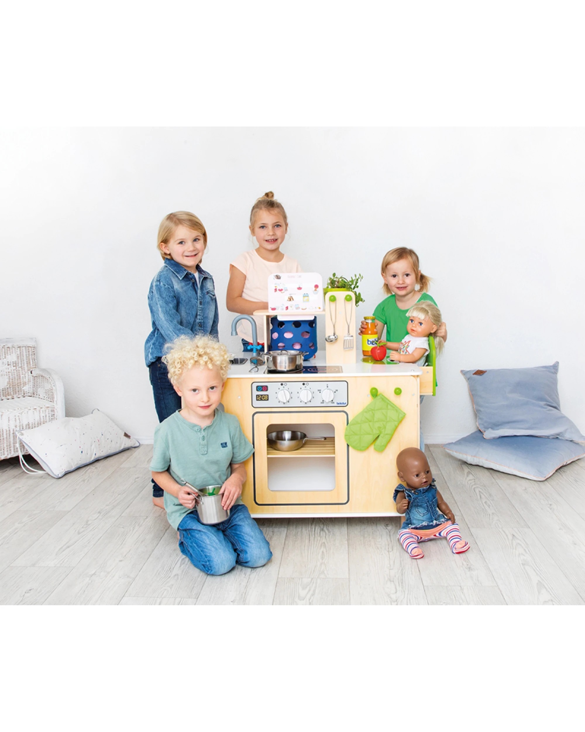 3 Beleduc All in One Home Kitchen Cooking Cleaning Laundry Role Play Centre - Multi, 3 of 6