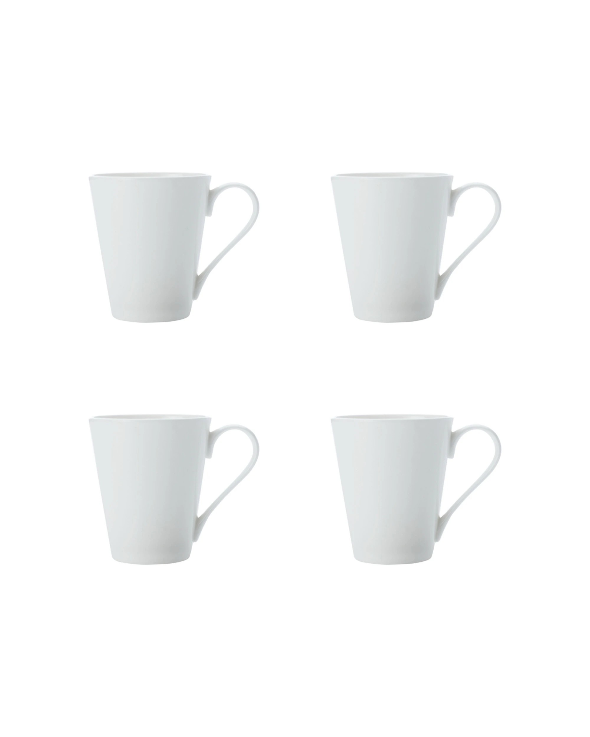 1 Maxwell & Williams 4pc Cashmere Conical Mug Set 320ml Fine Bone China Ceramic - White, 1 of 1