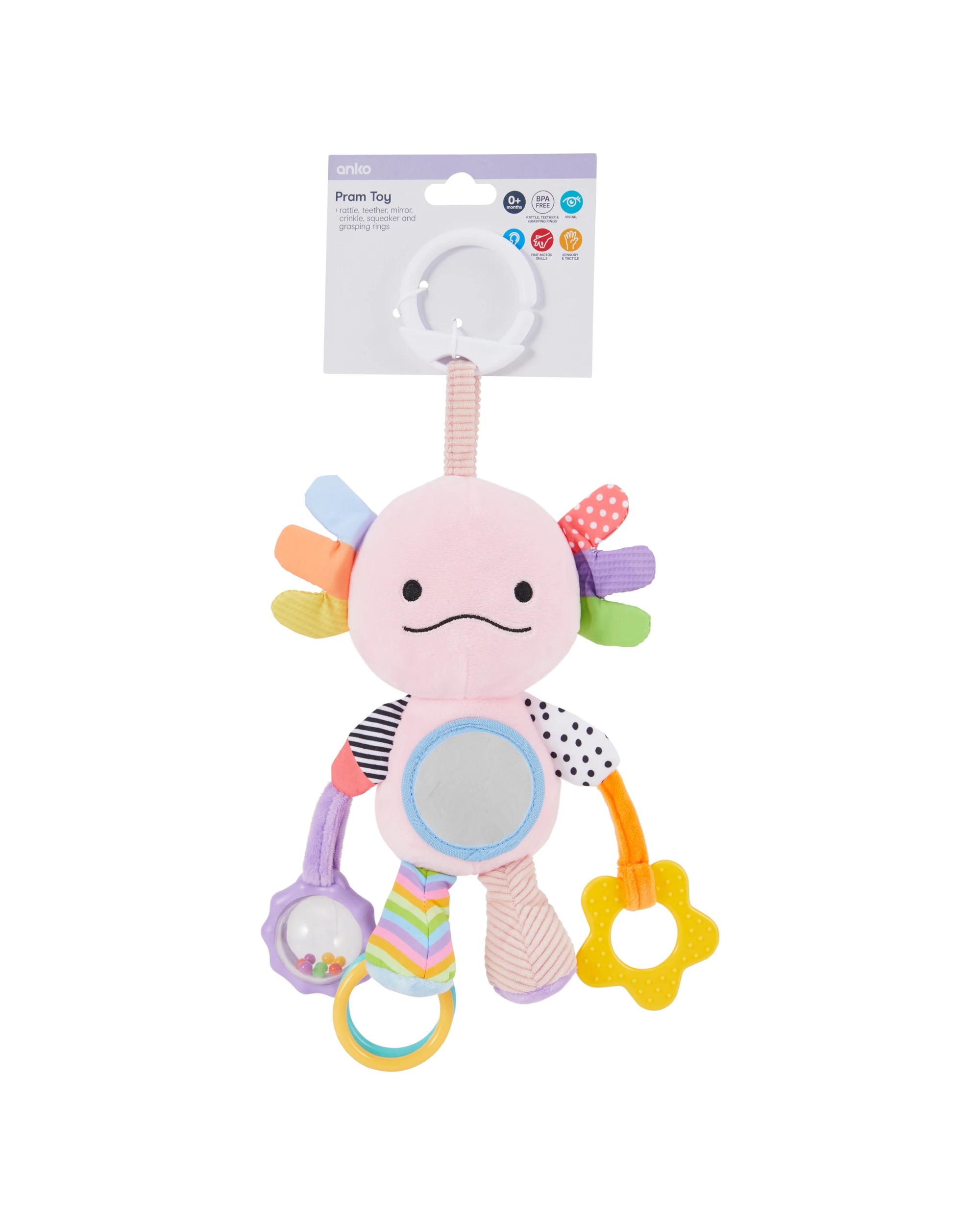 4 Pram Toy - Axolotl, 4 of 4