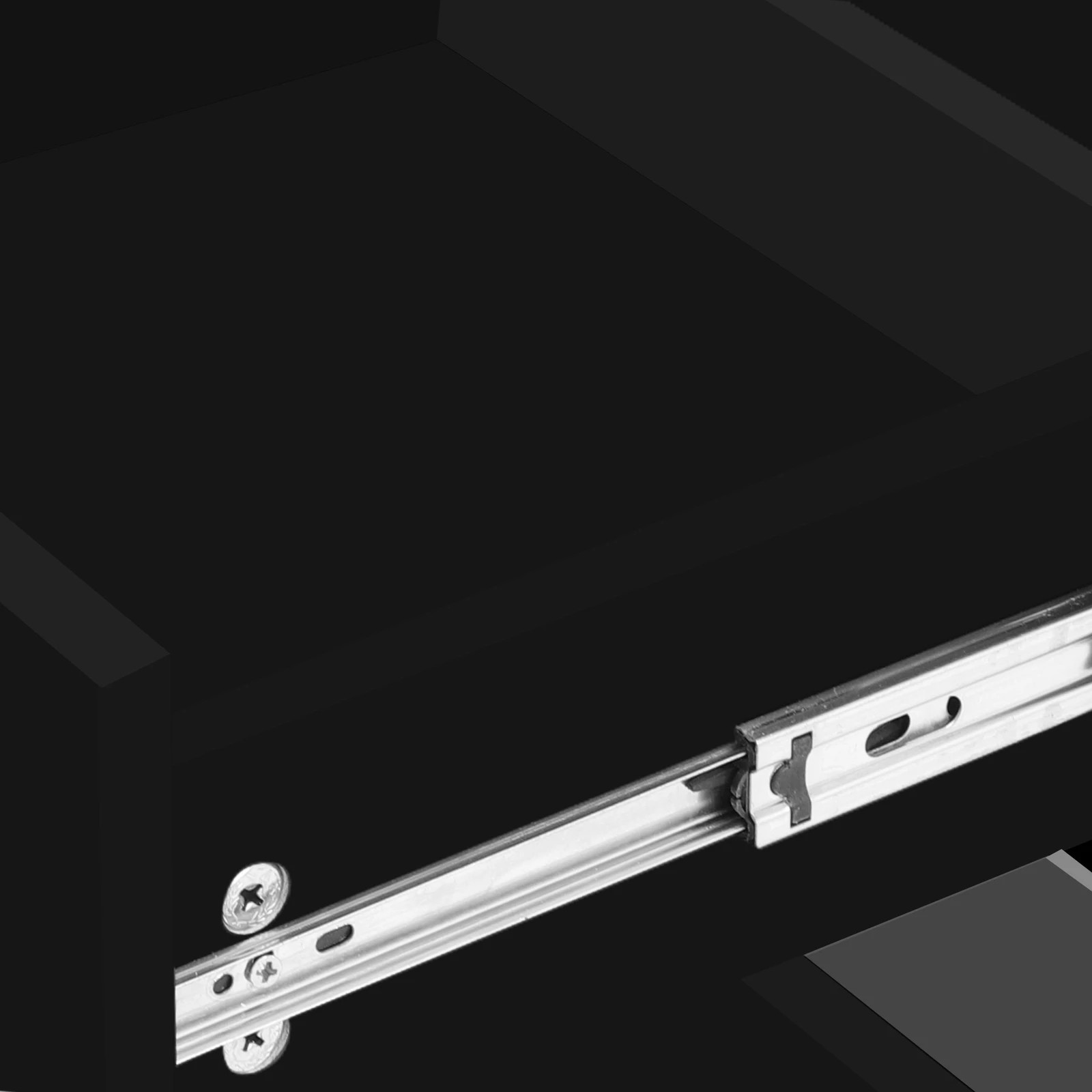 8 Alfordson 2x Bedside Table RGB LED Nightstand 2 Drawers 4 Side High Gloss - Black, 8 of 10