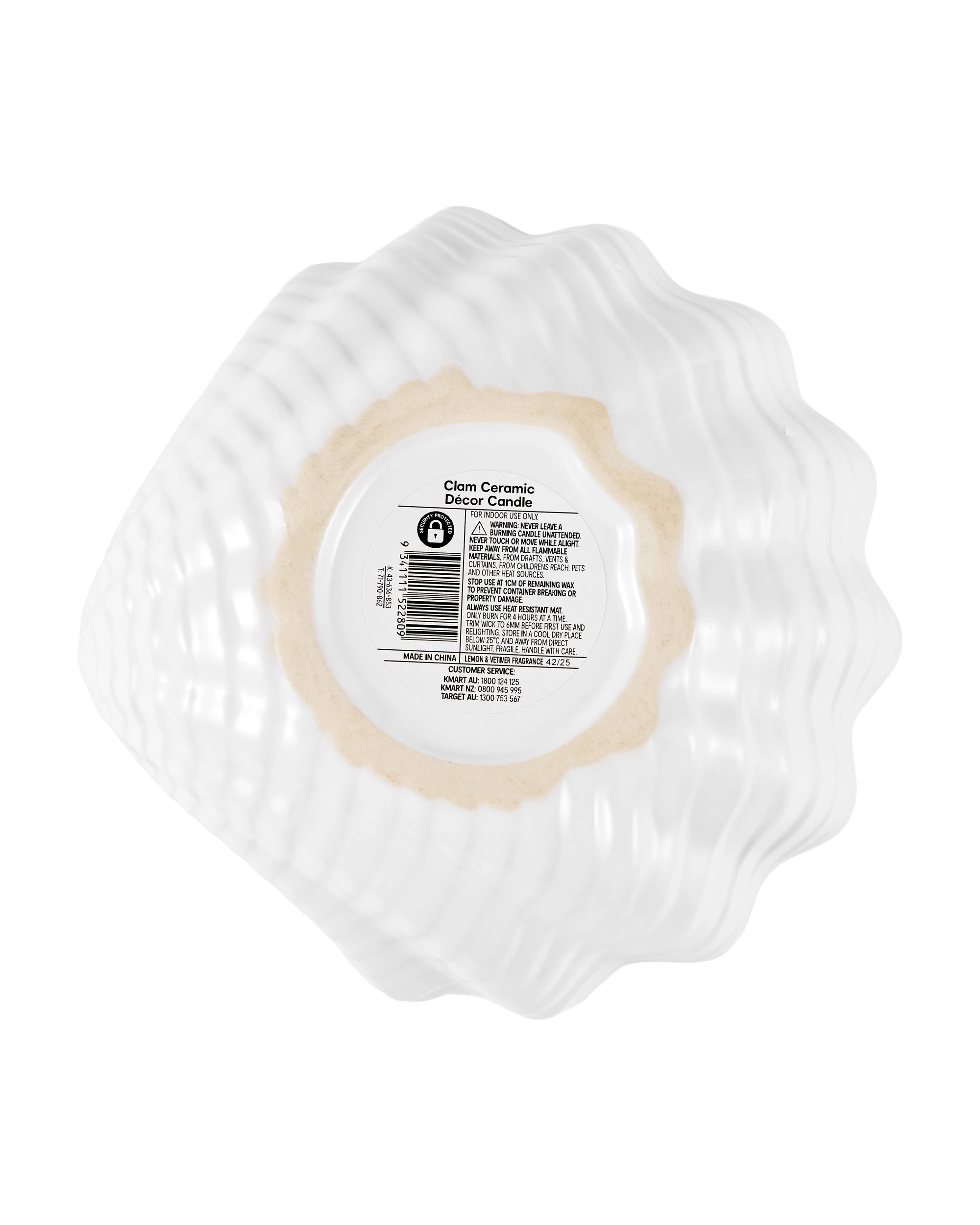 5 Clam Ceramic Decor Candle, 5 of 5