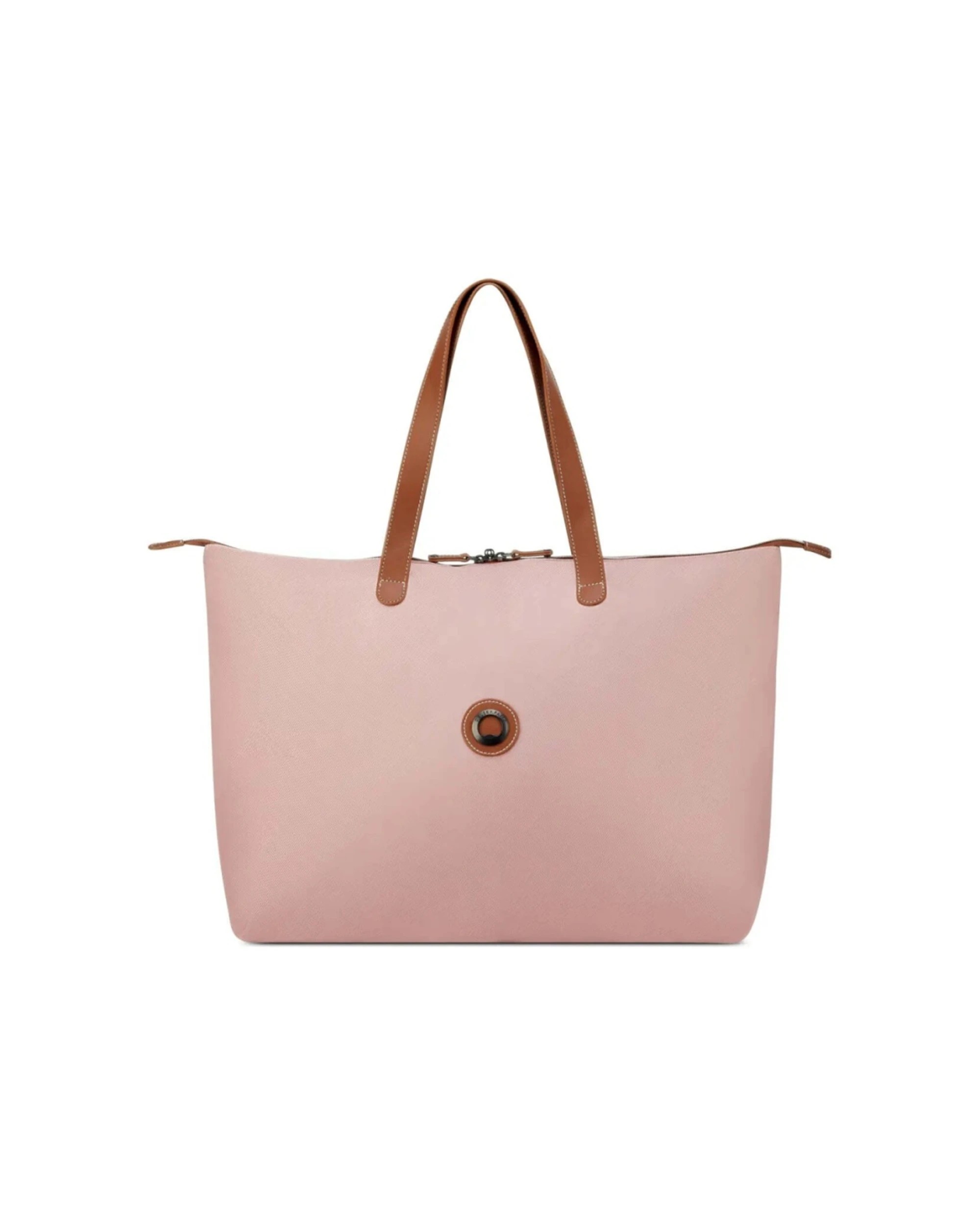 1 Delsey Luggage Chatelet Air 2.0 Tote Bag Recycled Material Lockable Zip - Pink, 1 of 6