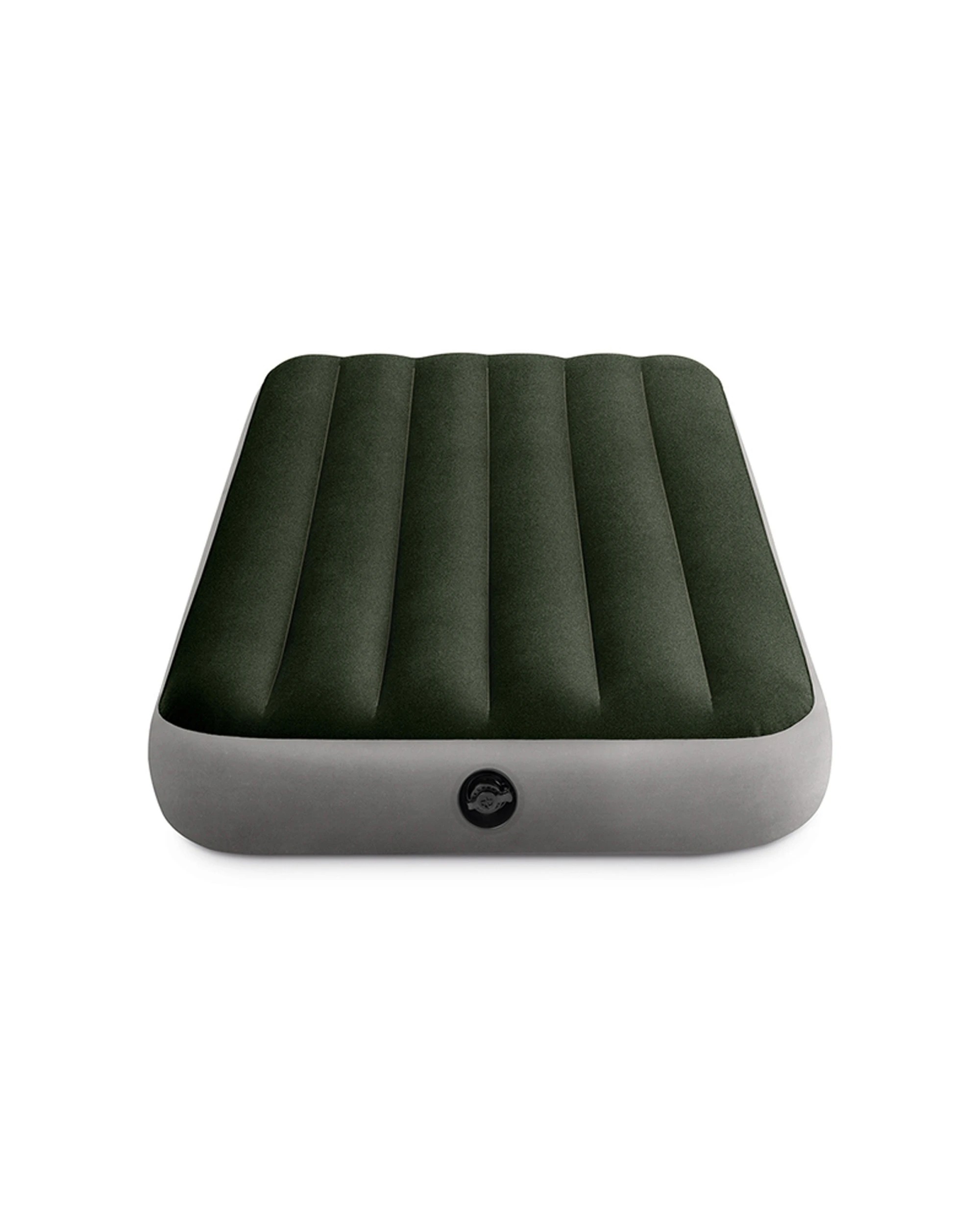 2 INTEX Deluxe Single-High Dura-Beam Airbed Fiber-Tech Construction - Single Bed - Black, 2 of 3