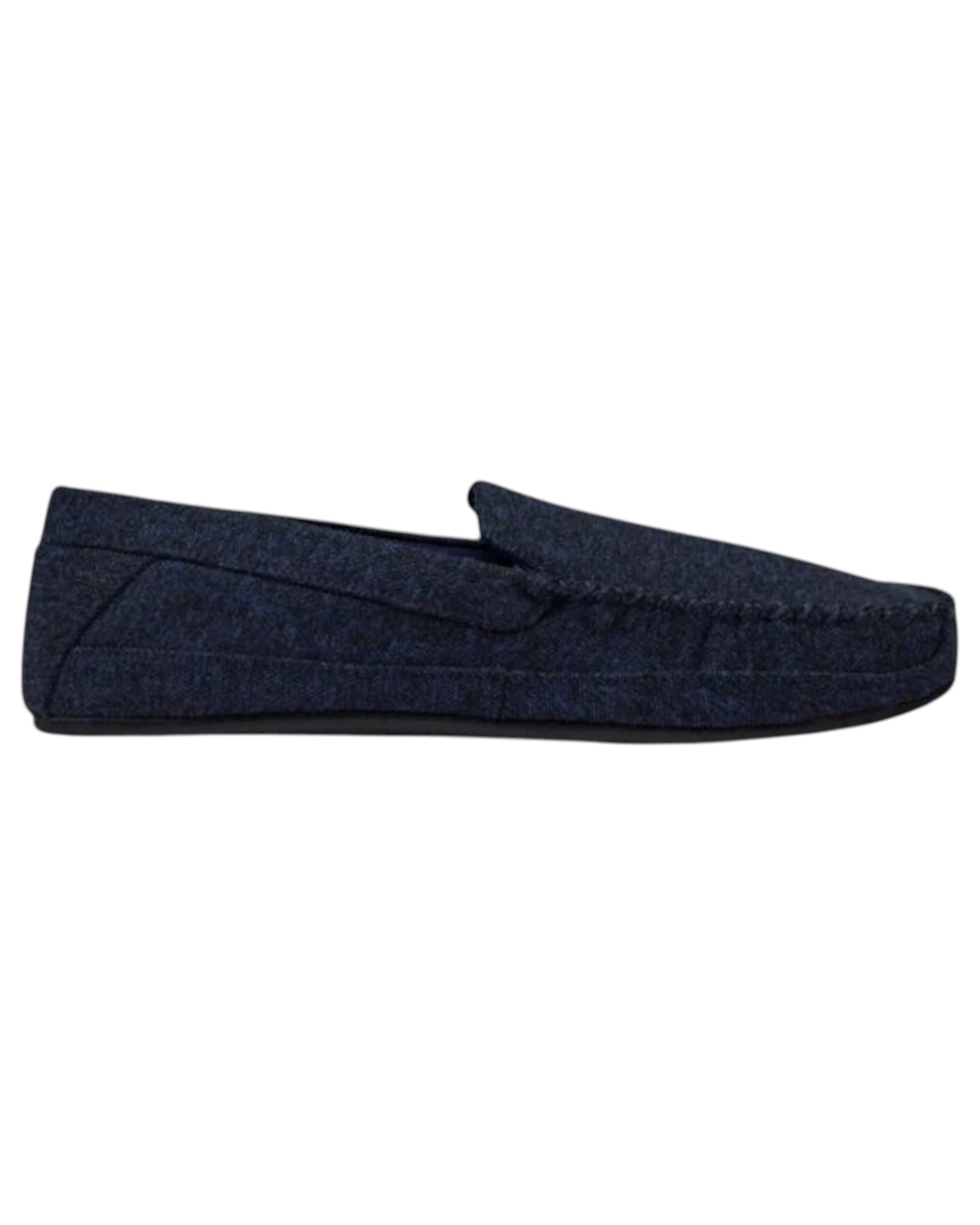 1 Grosby Mens Colin Slippers Casual Slip On Navy Shoes NAVY, 1 of 4