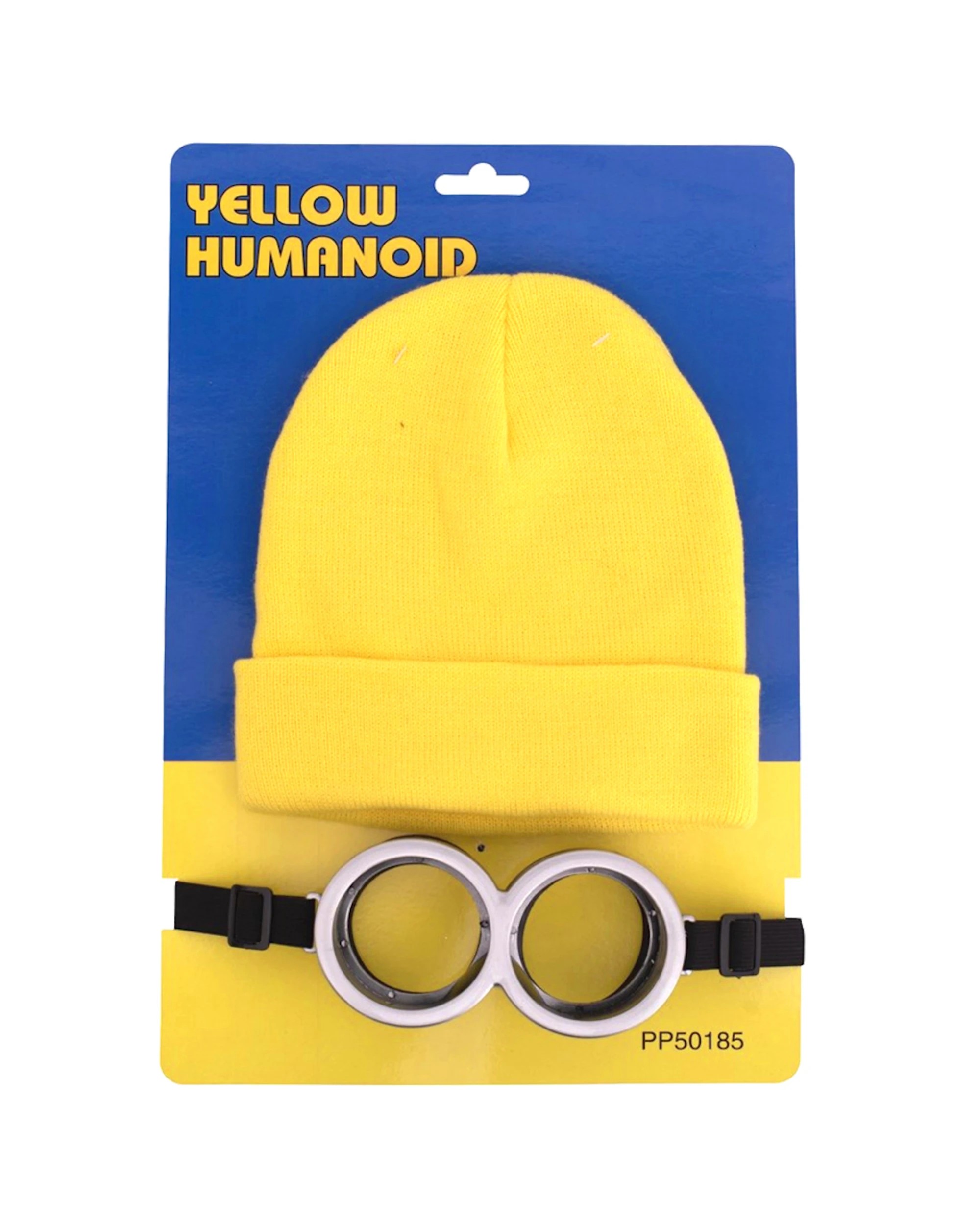1 Party Planet Worker Beanie and Goggles Costume Accessory Set - ONE SIZE - Yellow, 1 of 1
