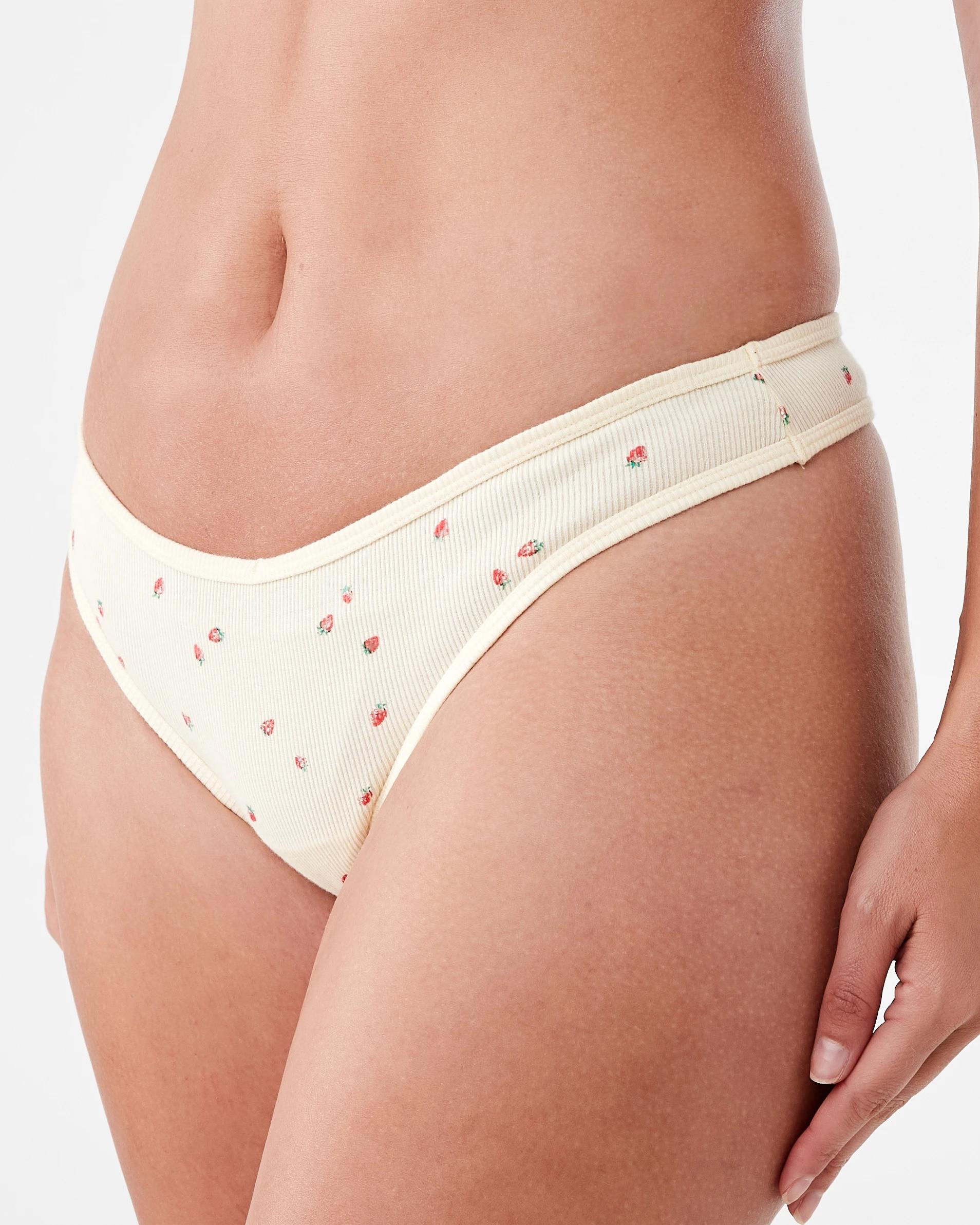 2 Ribbed G-string Briefs Strawberry, 2 of 6