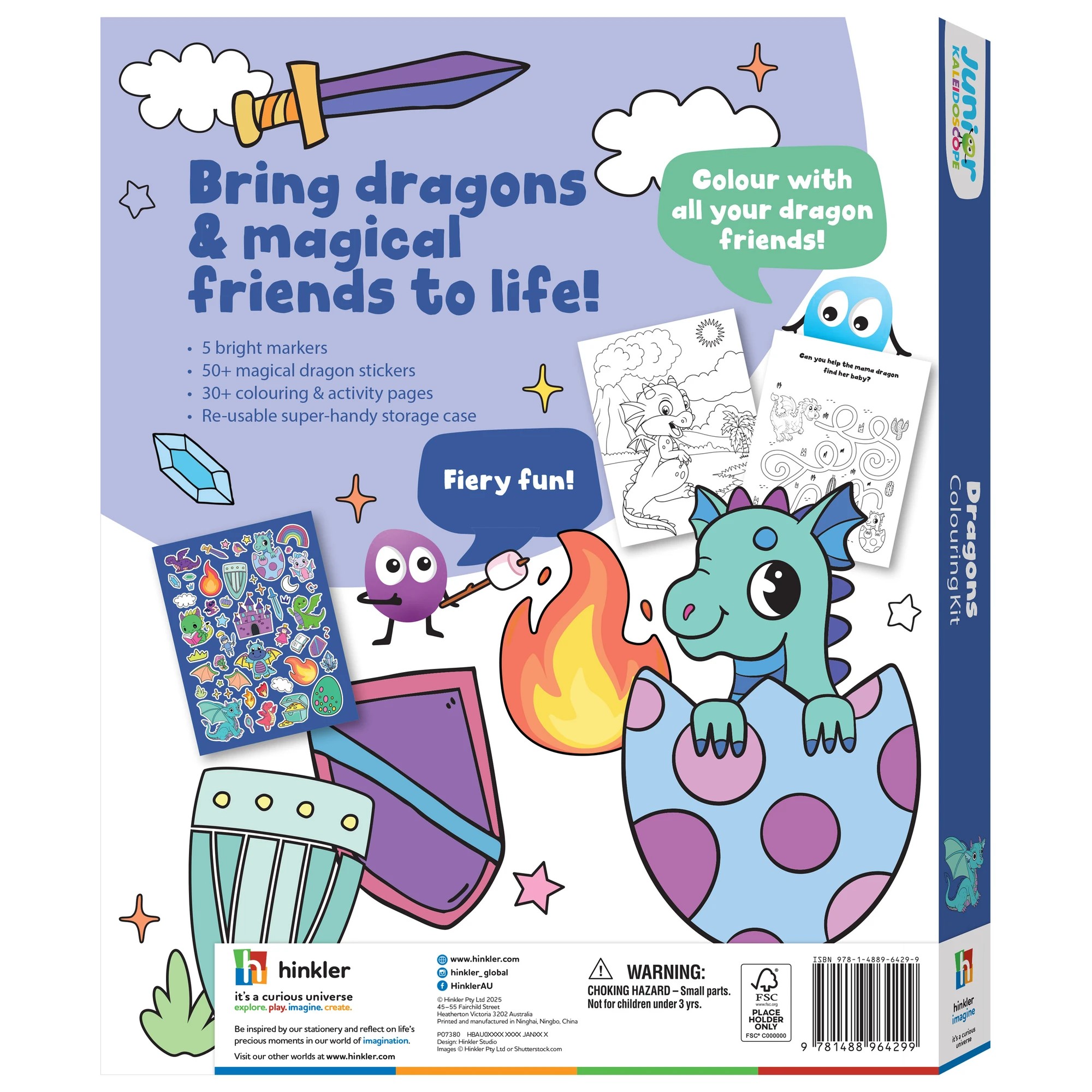 5 Junior Kaleidoscope: Dragons Colouring Kit - Book, 5 of 5