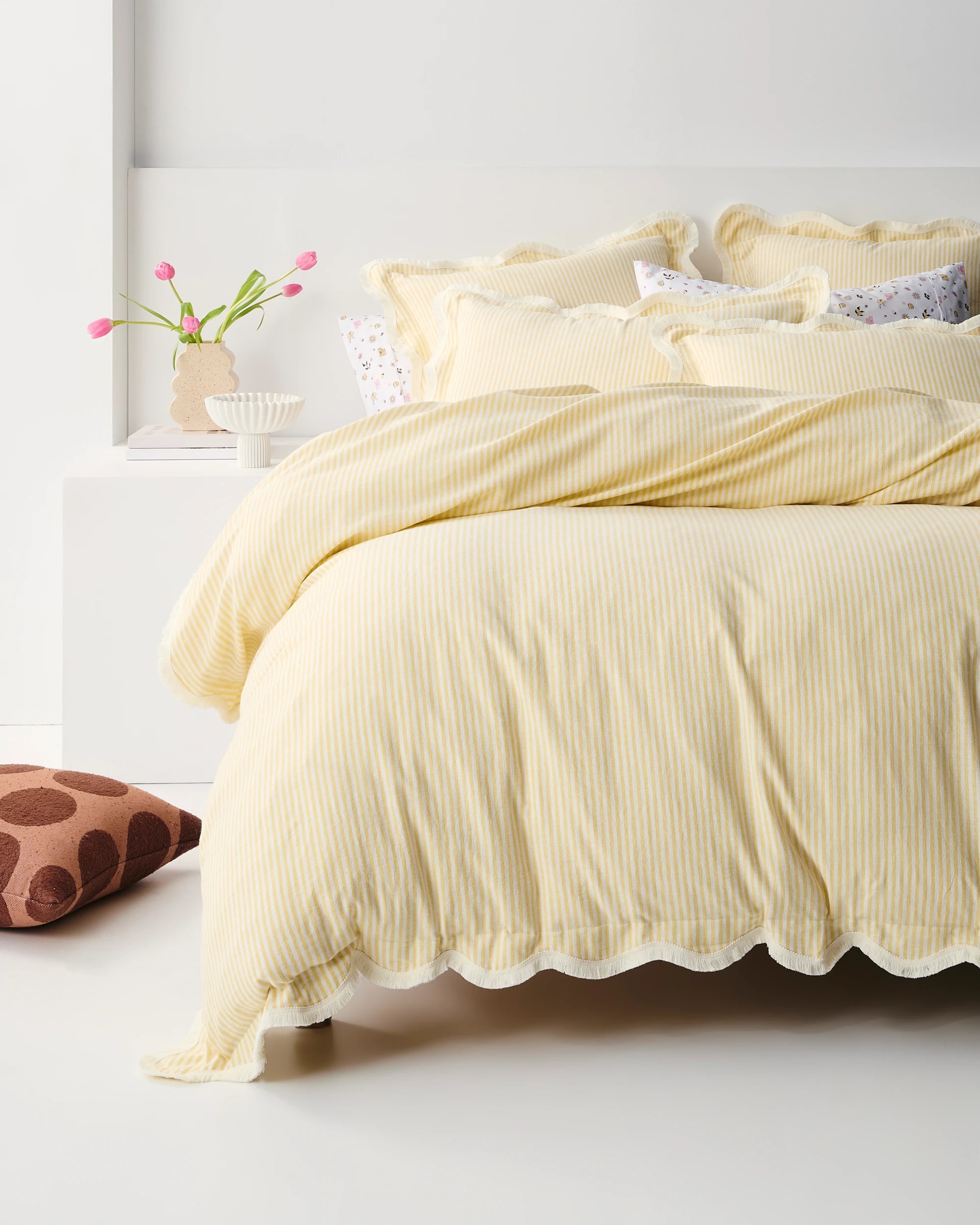 Target Charlotte Stripe Linen and Cotton Quilt Cover Set - King Bed ...