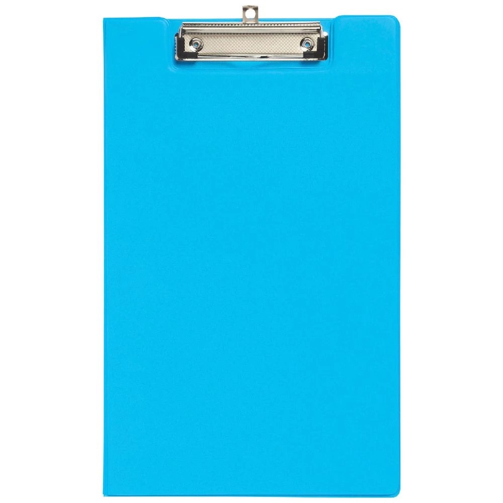 1 J.Burrows Foolscap Clipfolder PE Blue, 1 of 5
