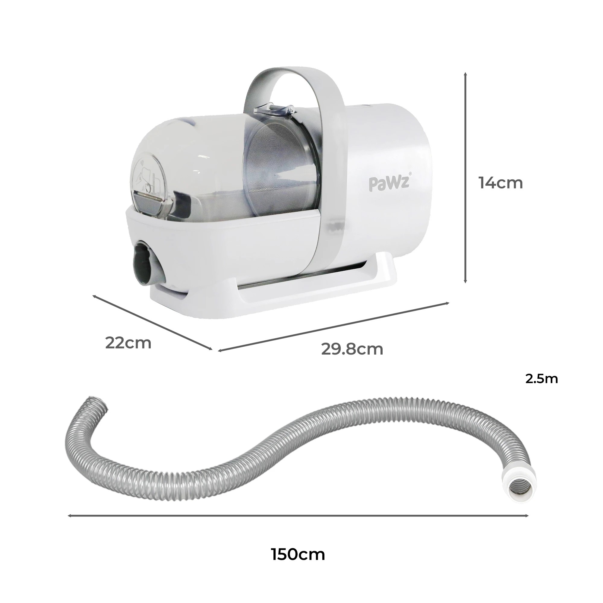 3 Pawz 7-in-1 Pet Grooming Kit Vacuum GroomMate - White, 3 of 5