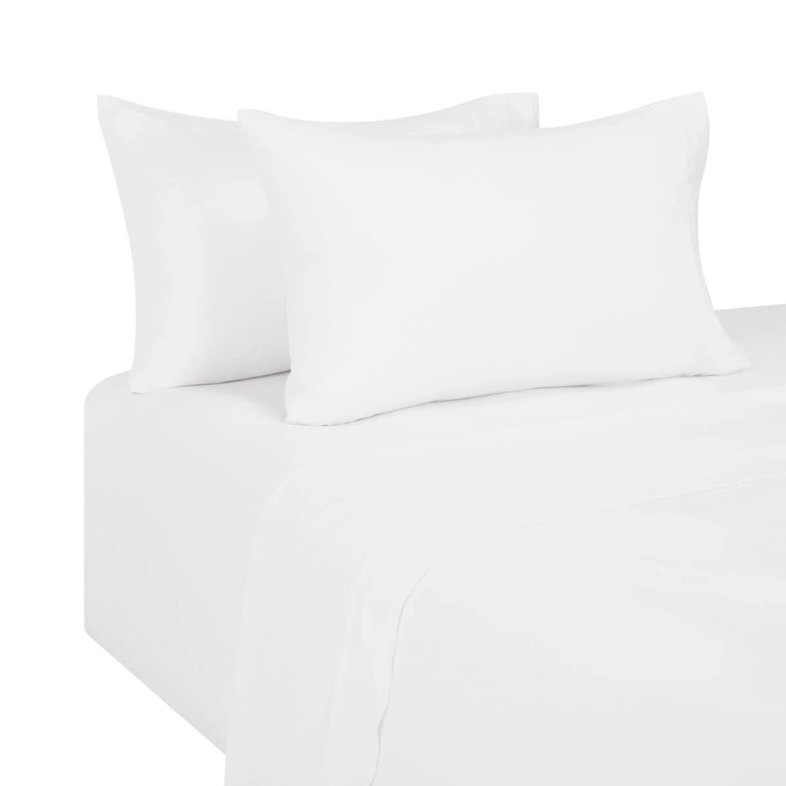 5 Cotton Linen Sheet Set - Queen Bed, White, 5 of 7