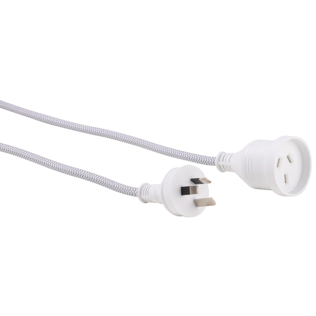 3 5m Arlec Braided Sheath Extension Lead - Grey, 3 of 4